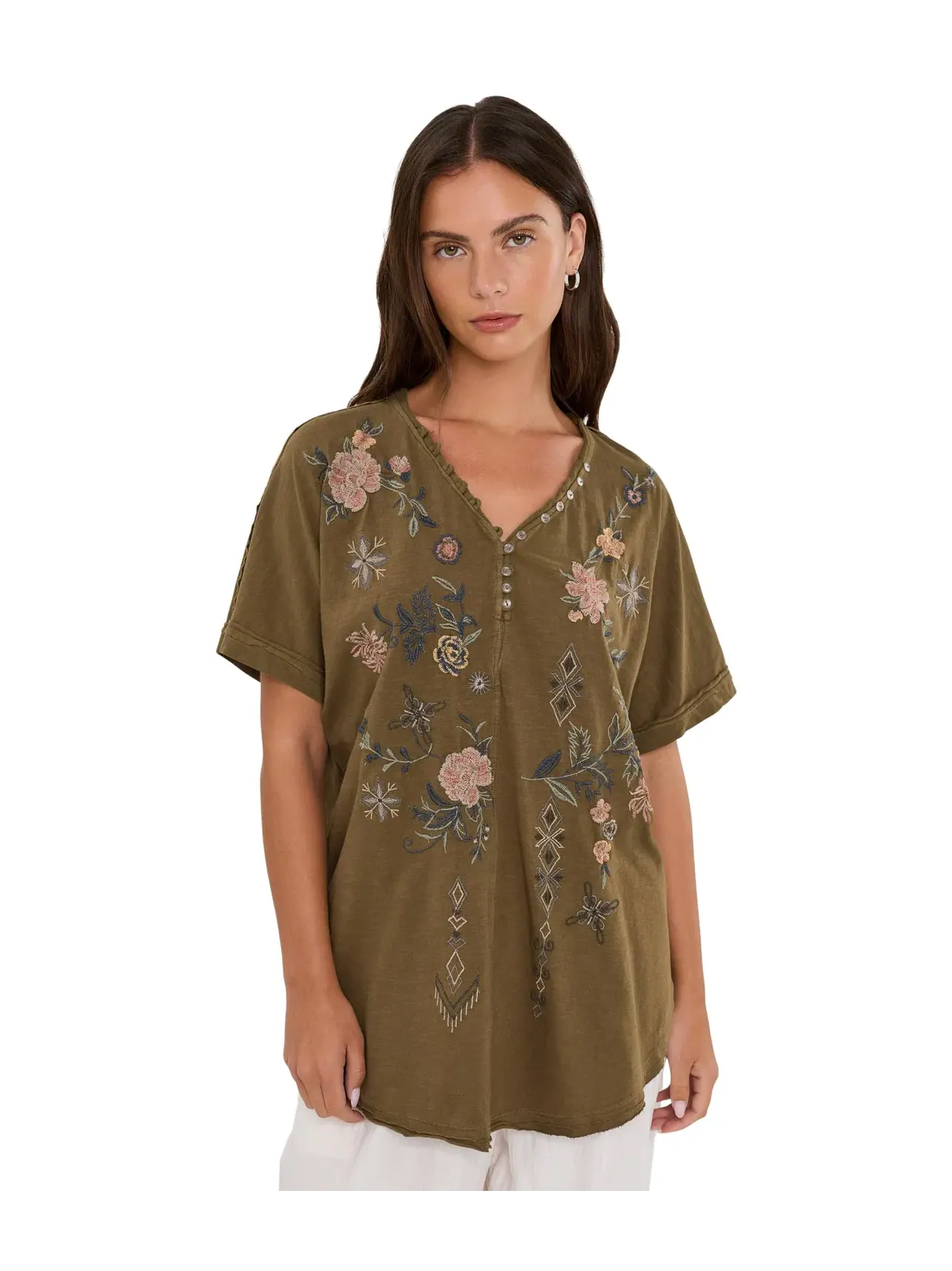 Футболка Reva Tee Karyn Seo — изображение 1 из 5, зеленый
