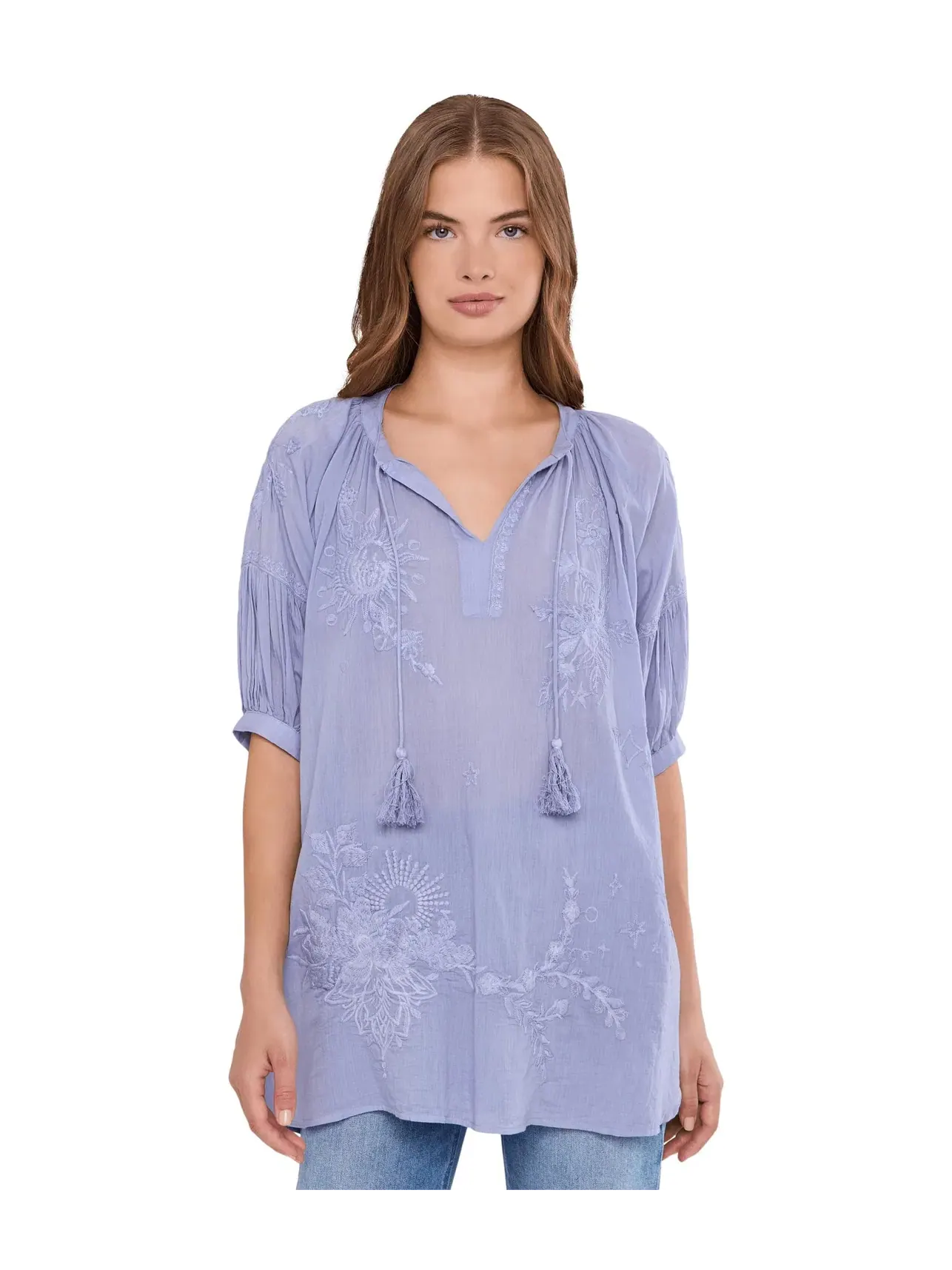 Блуза Elyssa Blouse Karyn Seo — изображение 1 из 5, синий