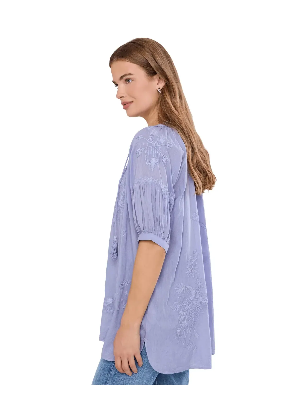 Блуза Elyssa Blouse Karyn Seo — изображение 3 из 5, синий