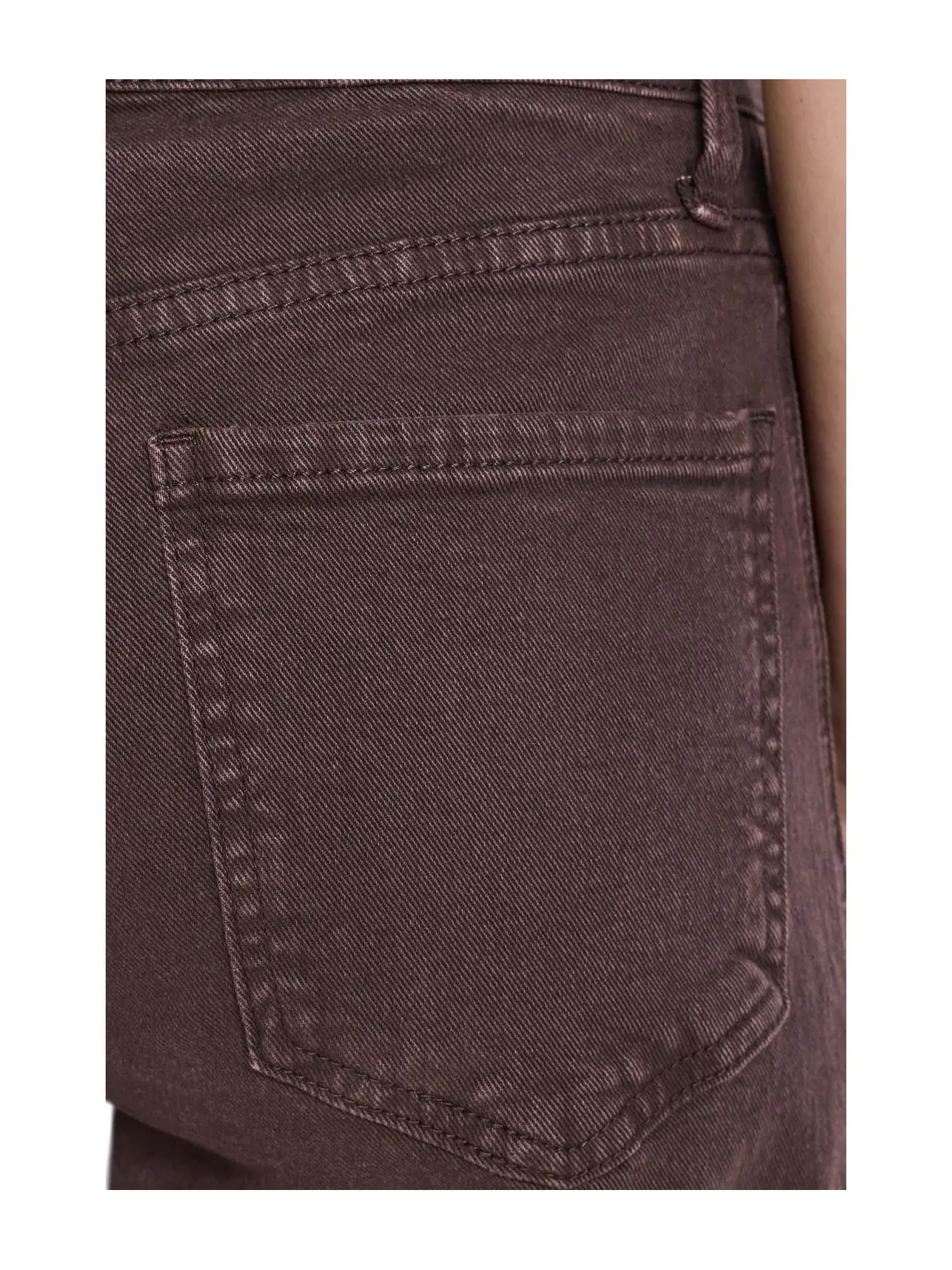 Джинсы широкие с боковыми панелями и завышенной посадкой Meg High-Rise Wide Leg Side Panel Kut From The Kloth, шоколад