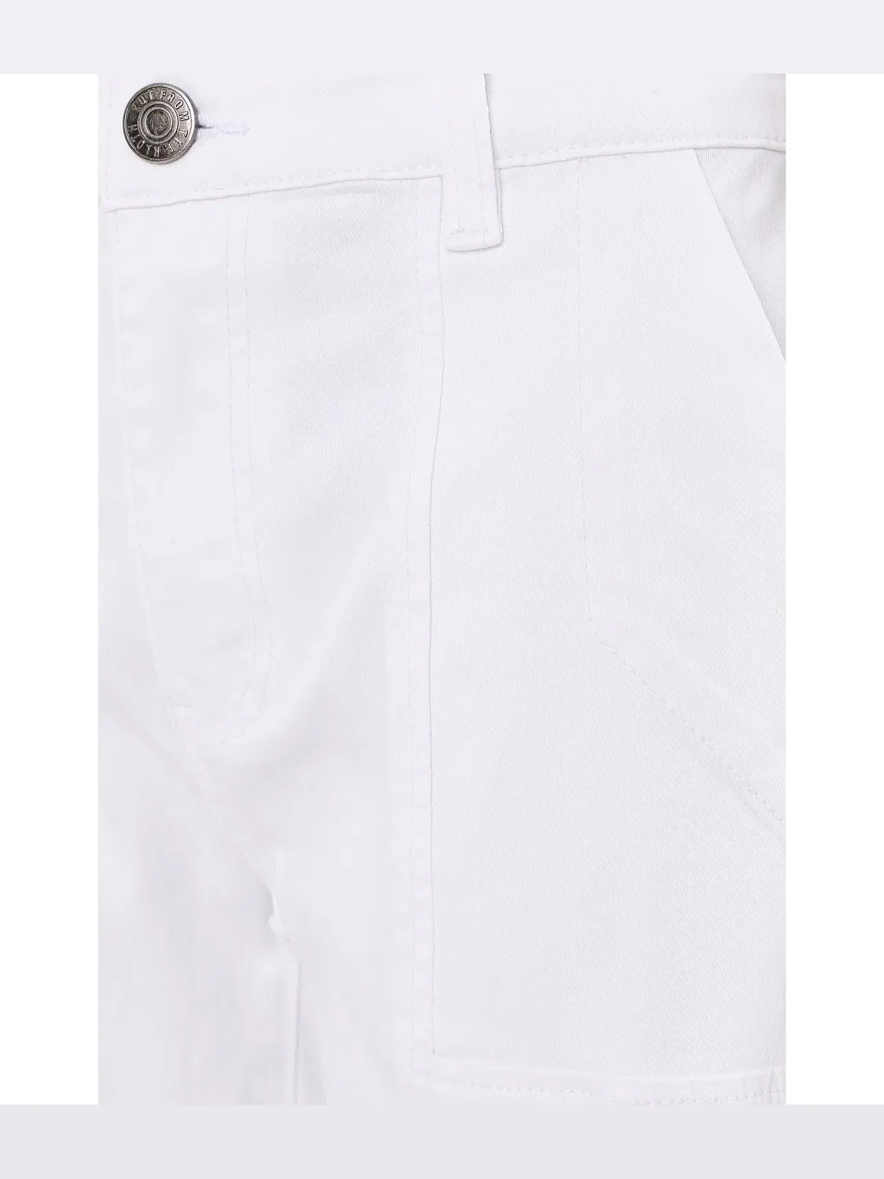 Брюки-бочонок Petite Ashton Barrel in Optic White Kut From The Kloth — изображение 5 из 5, белый