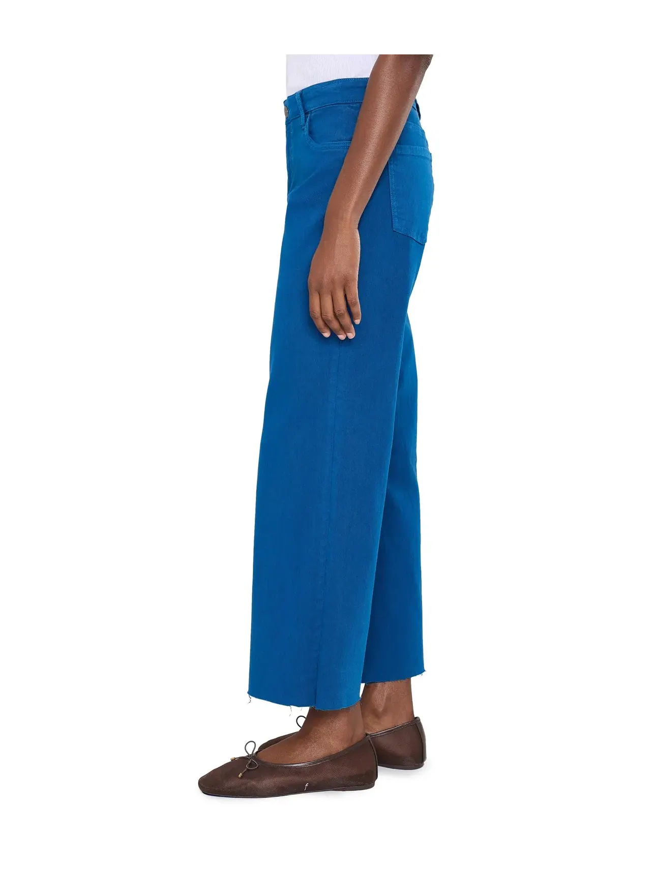 Джинсы широкие с завышенной посадкой Charlotte High-Rise Wide Leg Kut From The Kloth — изображение 3 из 5, серебристый