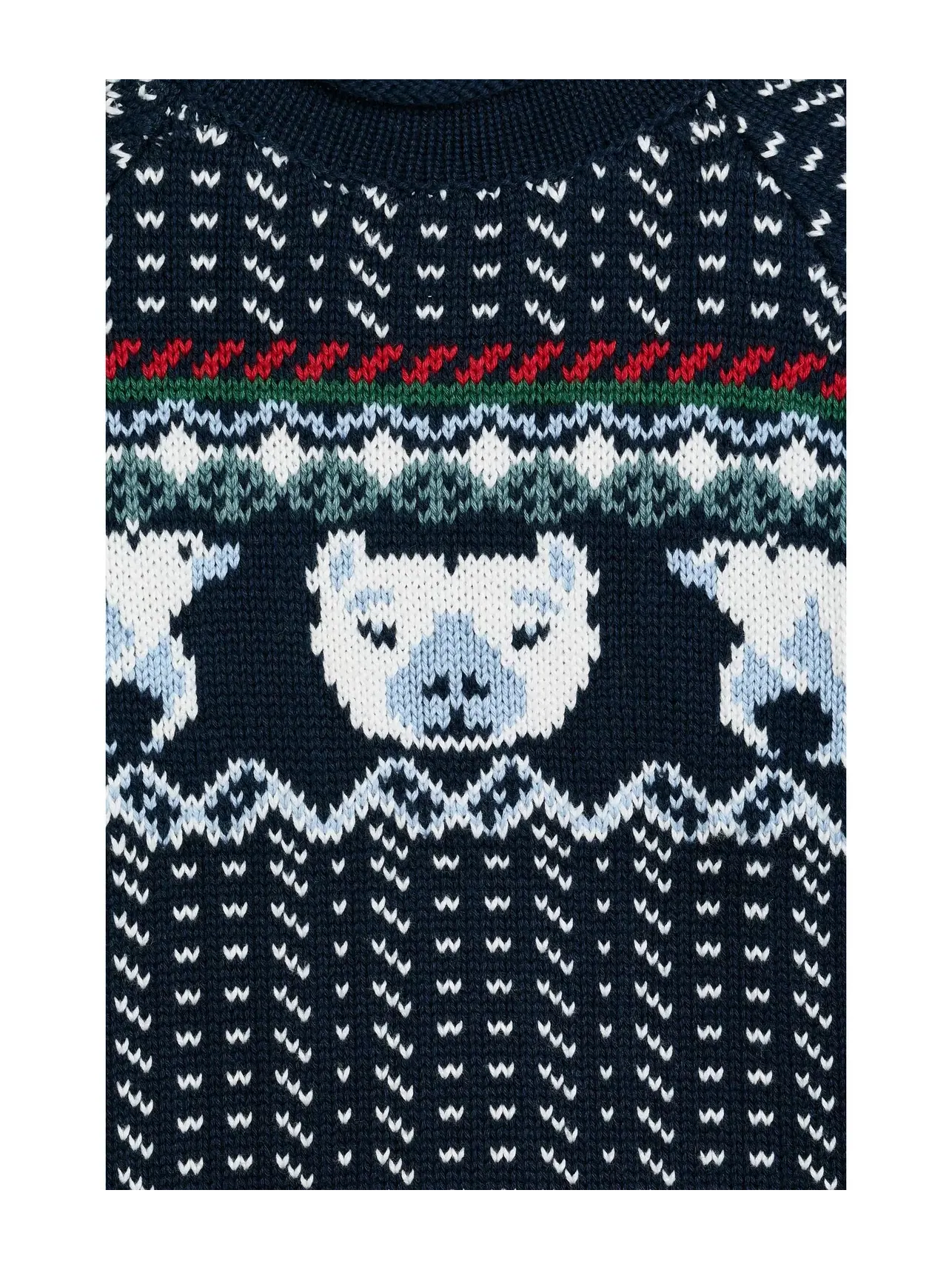 Хлопковый свитер с высоким воротником (для детей постарше) L.L.Bean Kids — изображение 3 из 3, классический темно-синий