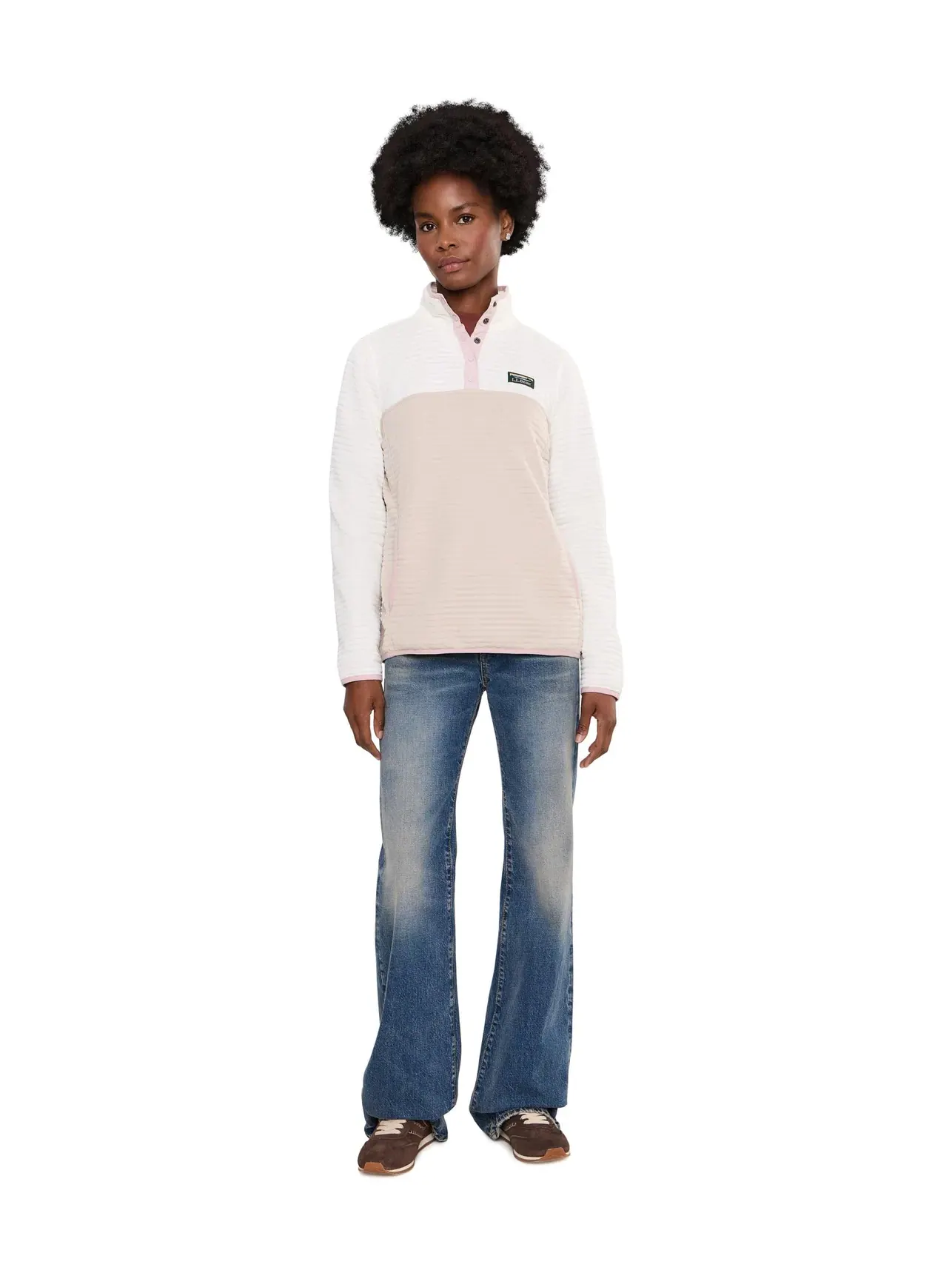 Пуловер вязаный с цветовыми блоками Airlight Knit Pullover Color-Block Regular L.L.Bean — изображение 2 из 5
