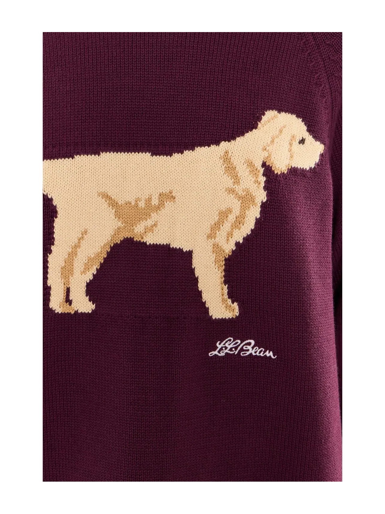 Оригинальный свитер с высоким воротником Double L, стандартный размер. L.L.Bean — изображение 5 из 5, золотистый