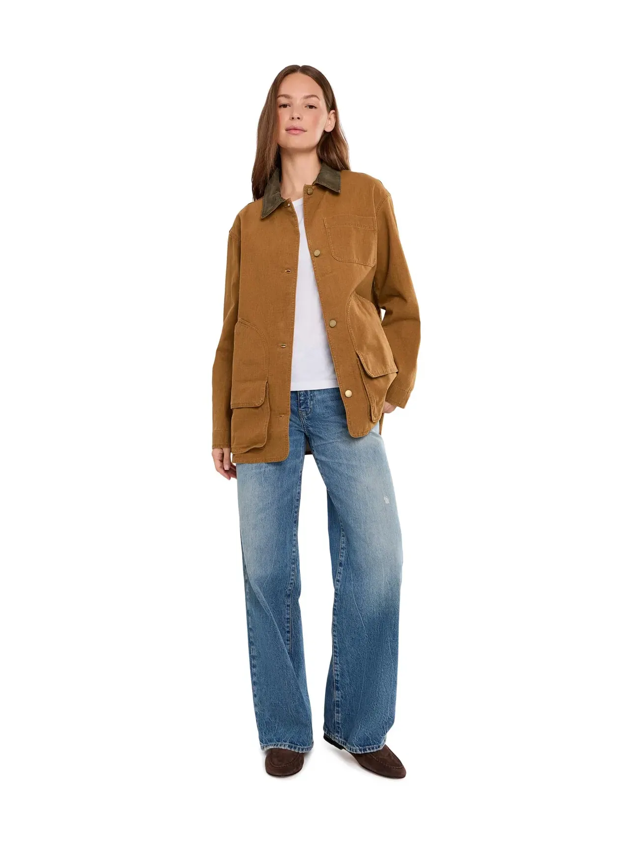 Легкое пальто в стиле сафари, стандартный крой Lightweight Field Coat Regular L.L.Bean — изображение 2 из 5, седельный