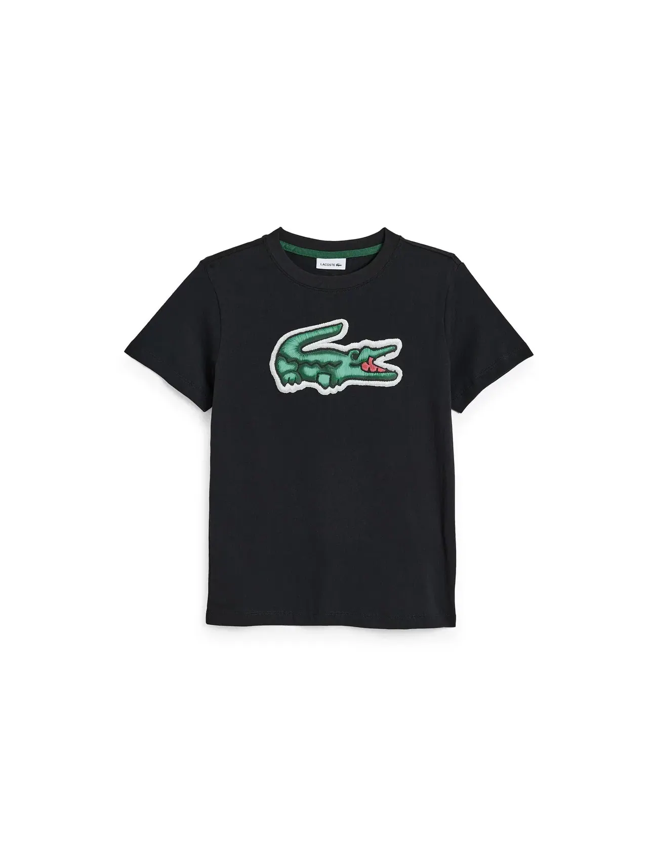 Футболка с объемным рисунком (для детей постарше) Lacoste Kids — изображение 1 из 3, черный