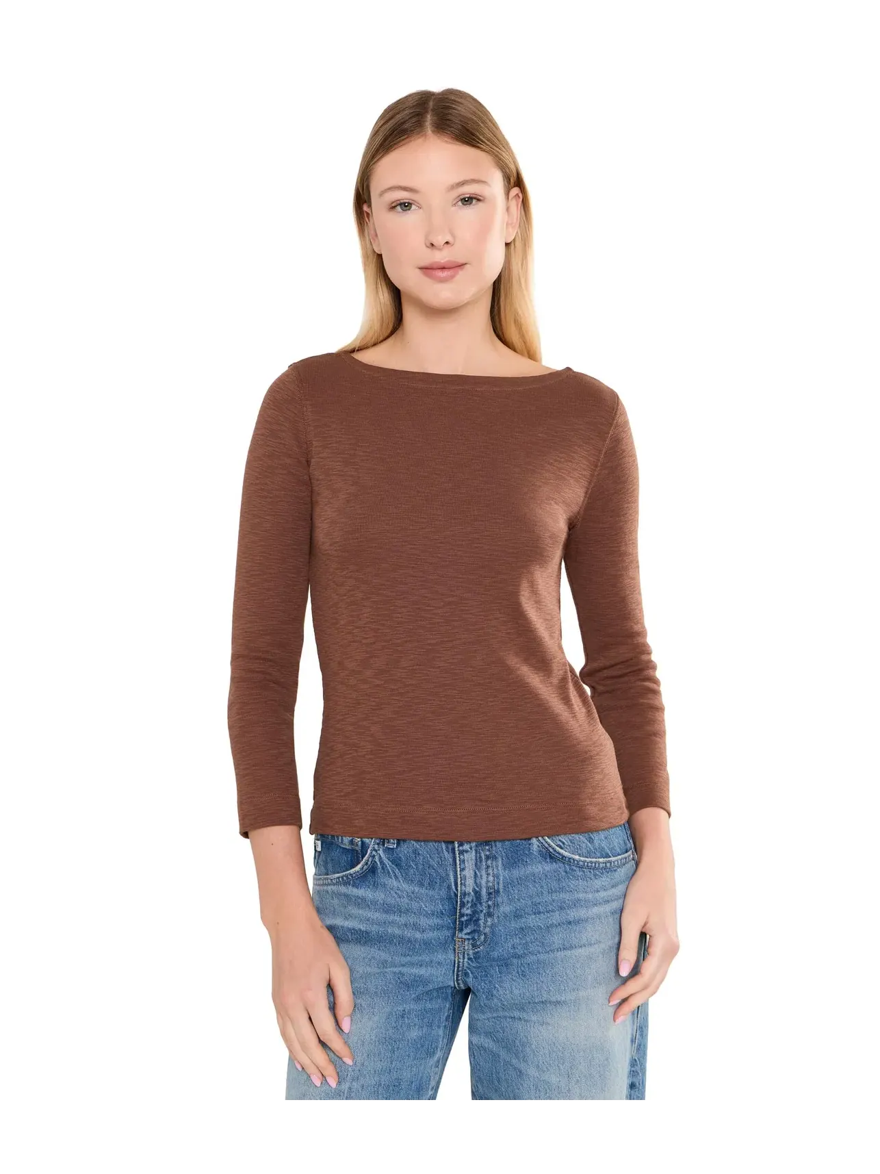 Французская футболка с рукавом 3/4 Lilla P — изображение 1 из 5, орех