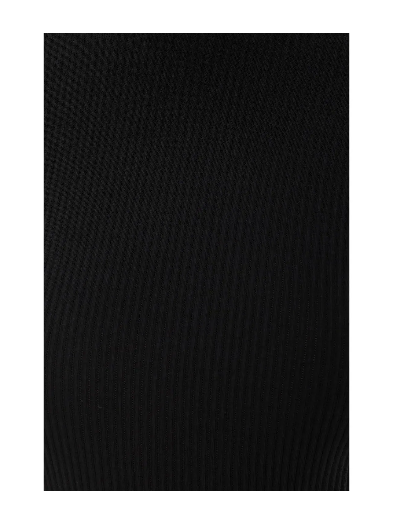 Лонгслив в рубчик с высоким воротом Ribbed Long Sleeve Mock Lilla P — изображение 5 из 5, черный