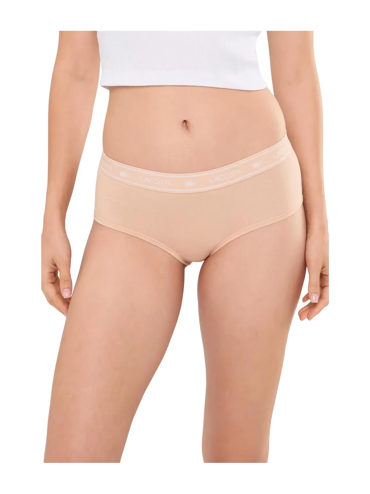 Шорты-слипы Underwear Shorty Lacoste — изображение 1 из 3, бисквит