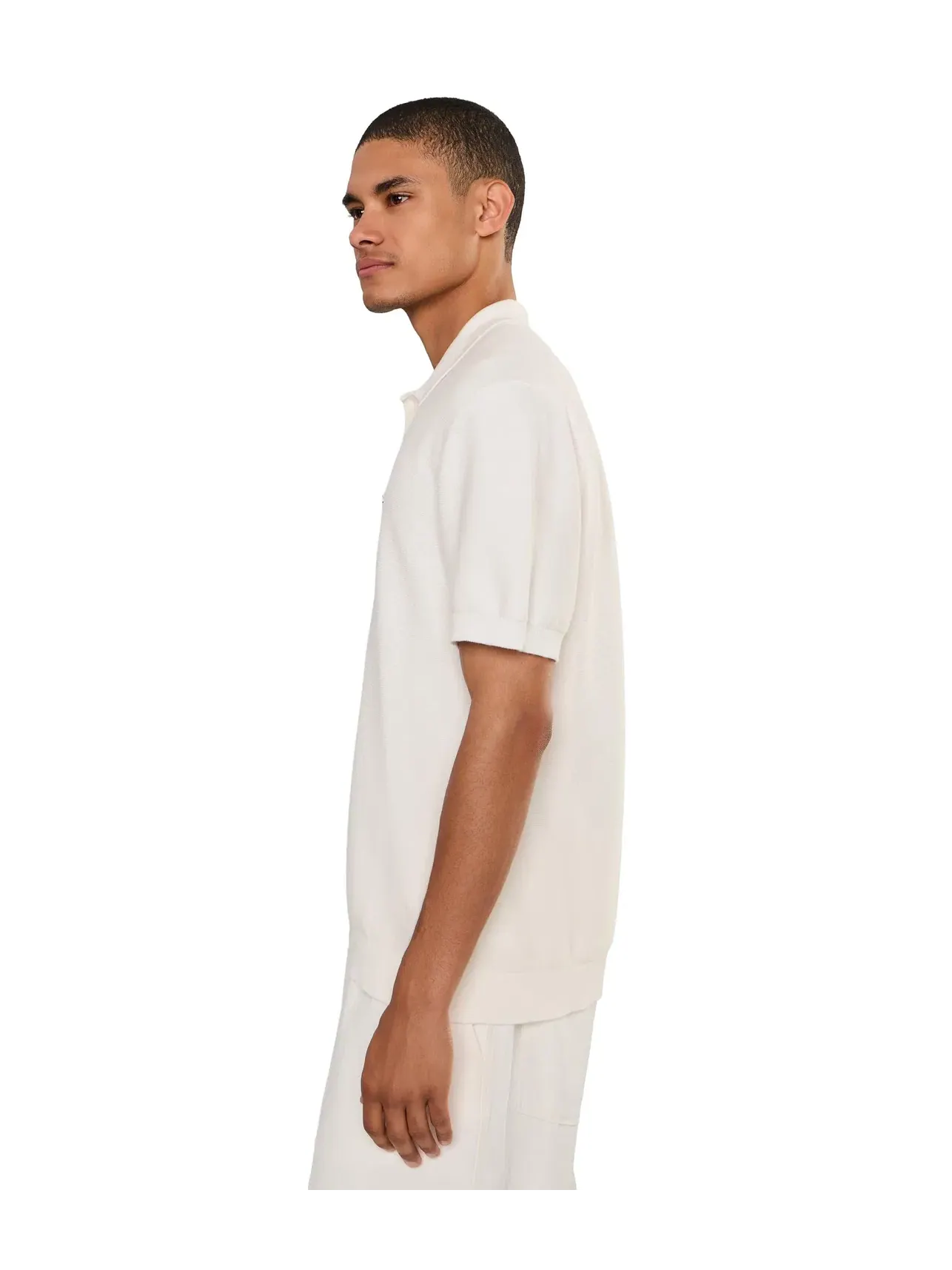Классическая вязаная рубашка-поло Lacoste — изображение 3 из 5, мука