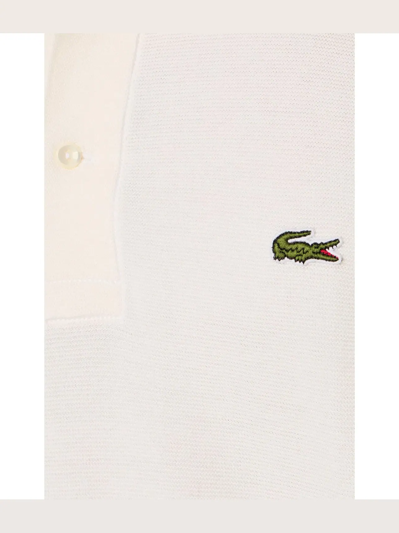 Классическая вязаная рубашка-поло Lacoste — изображение 5 из 5, мука