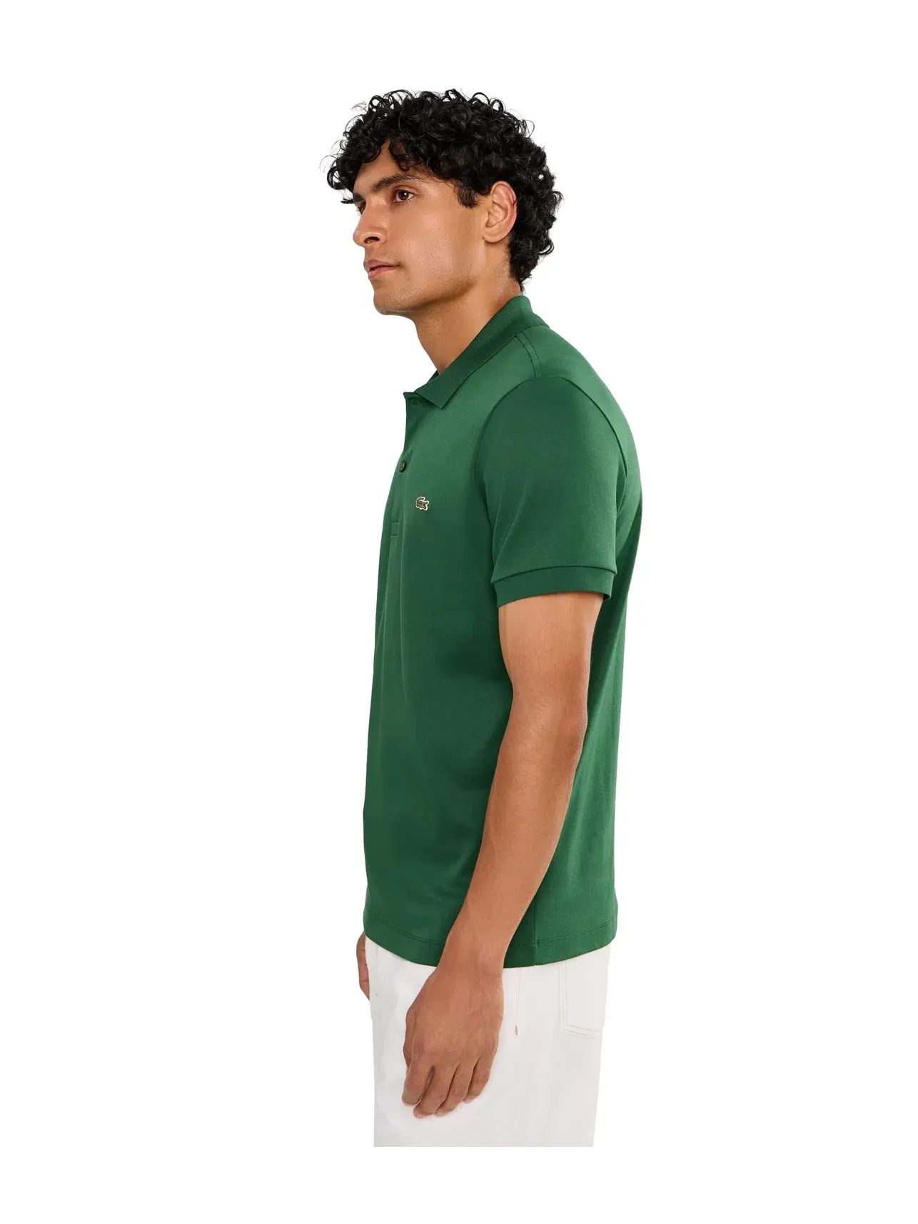 Поло из хлопка пима стандартного кроя Lacoste — изображение 3 из 5, зеленый