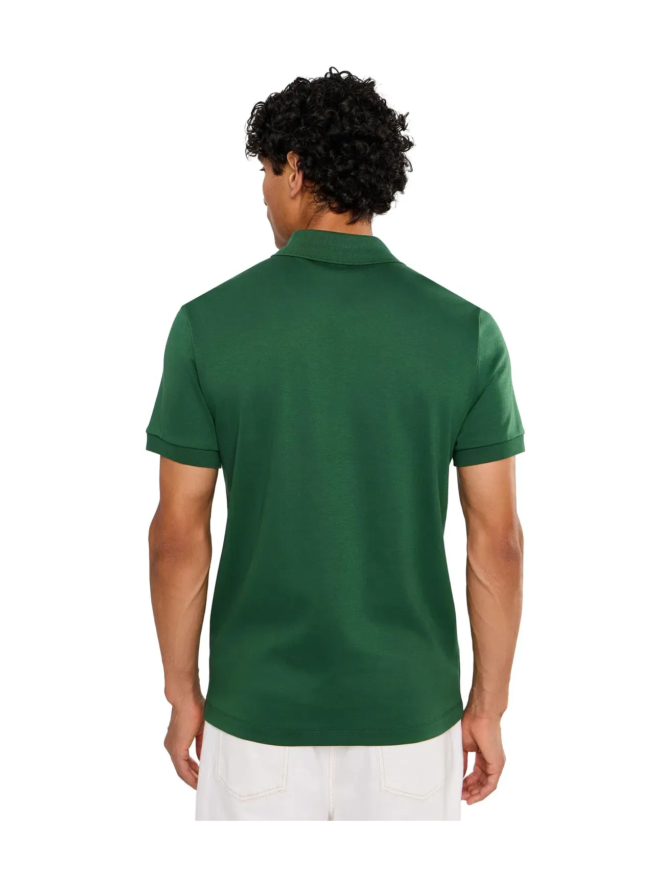 Поло из хлопка пима стандартного кроя Lacoste — изображение 4 из 5, зеленый