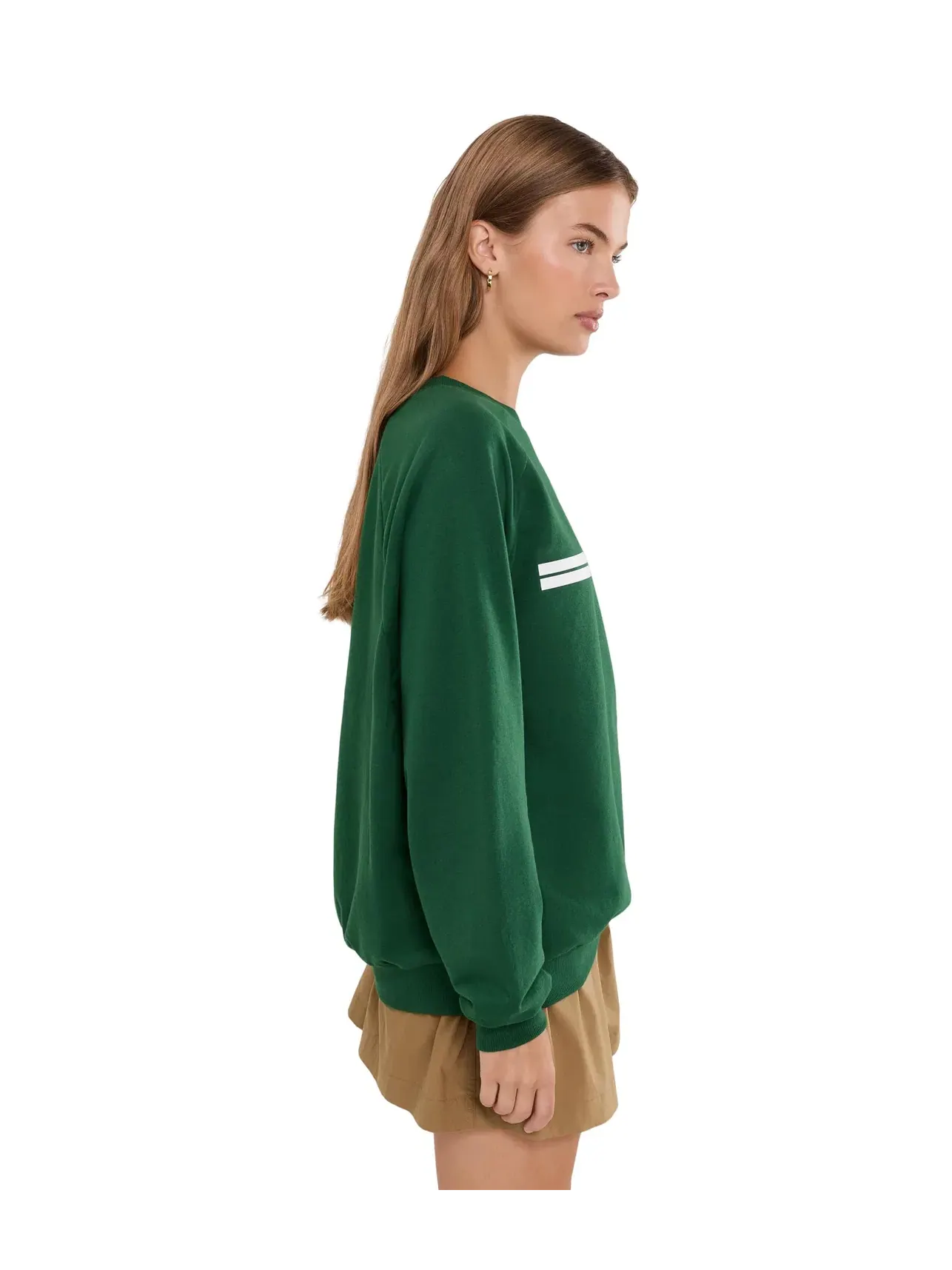 Флисовая толстовка для отдыха с логотипом Lacoste — изображение 3 из 5, зеленый/белый