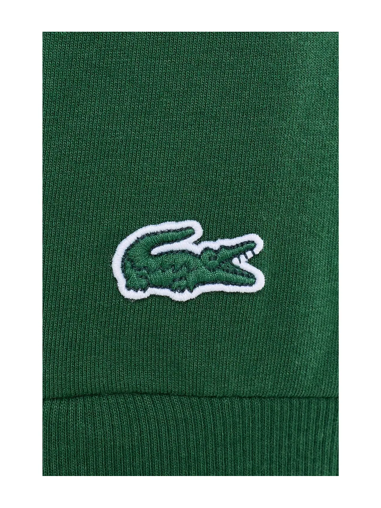 Флисовая толстовка для отдыха с логотипом Lacoste — изображение 5 из 5, зеленый/белый