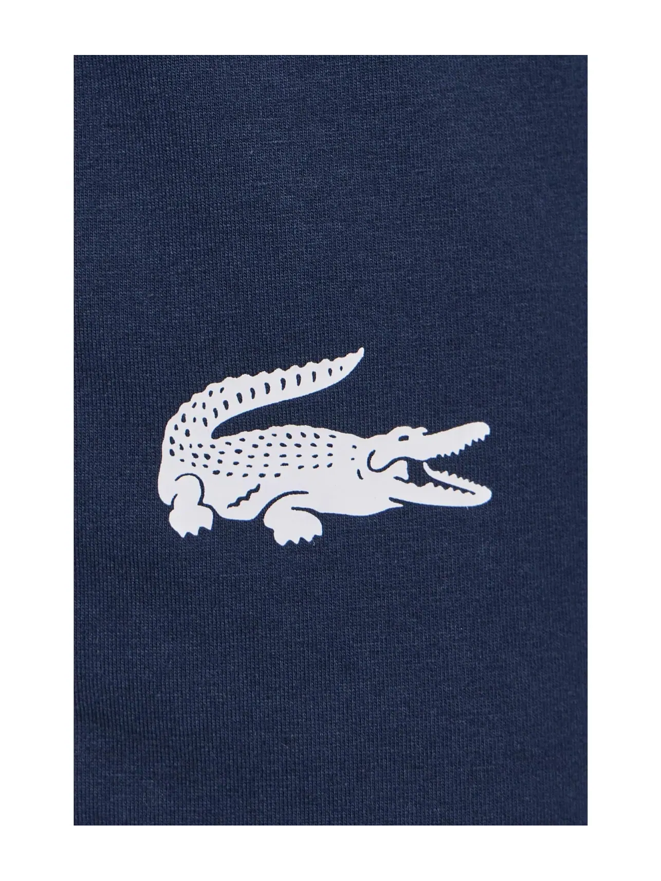 Прямые флисовые пижамные шорты Lacoste — изображение 5 из 5, темно-синий синий/белый