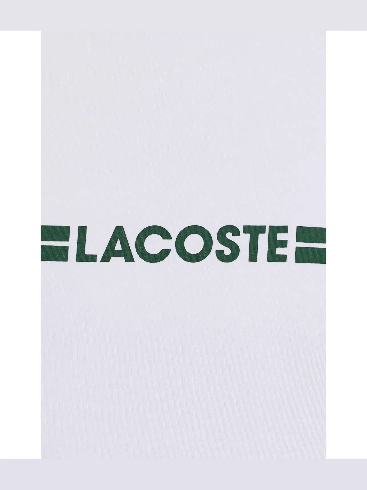 Хлопковые пижамные комплекты Lacoste — изображение 5 из 5, белый/зеленый