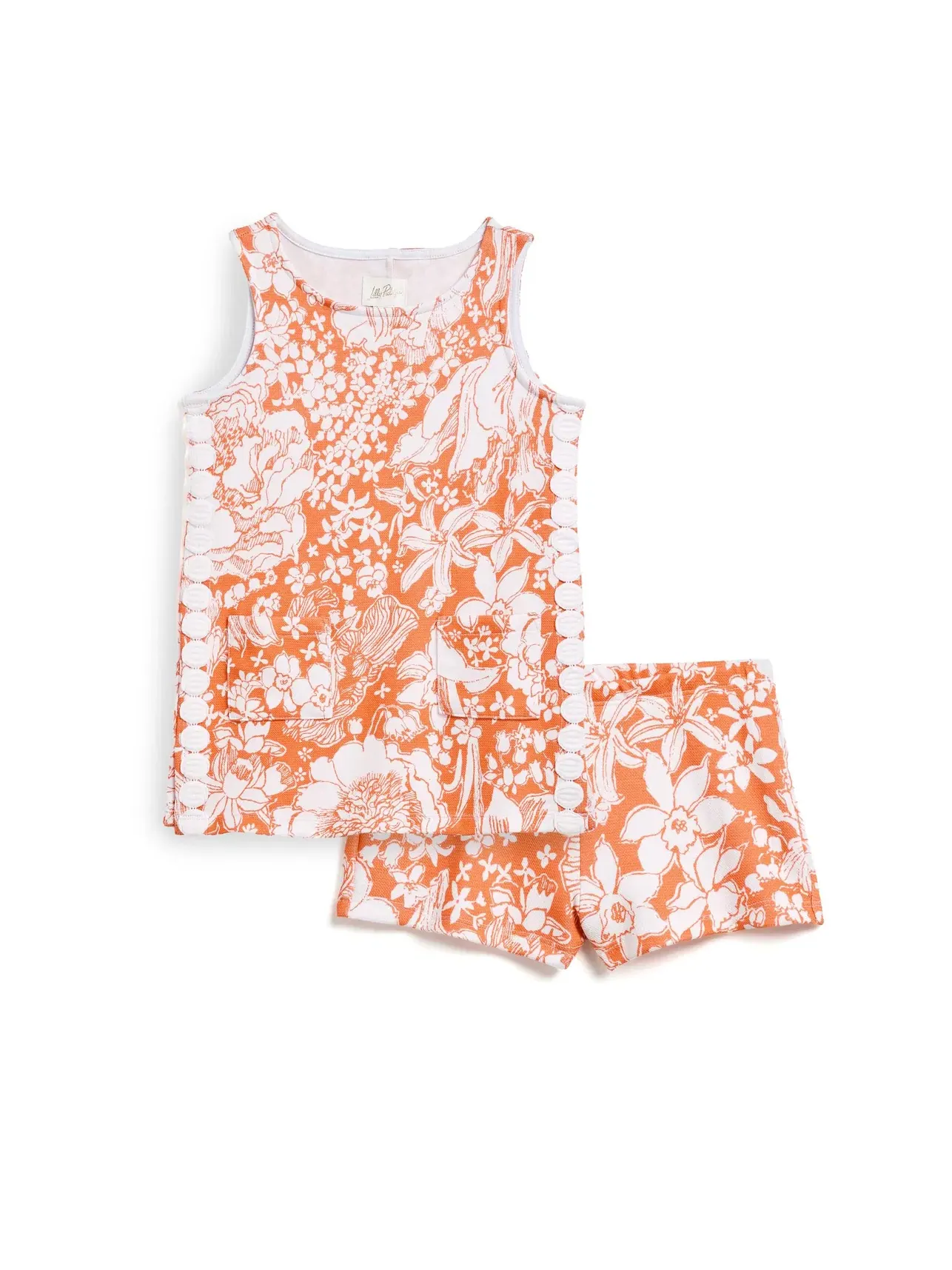 Вязаный комплект Mini Romey (для малышей/детей постарше) Lilly Pulitzer Kids — изображение 1 из 3, оранжевый