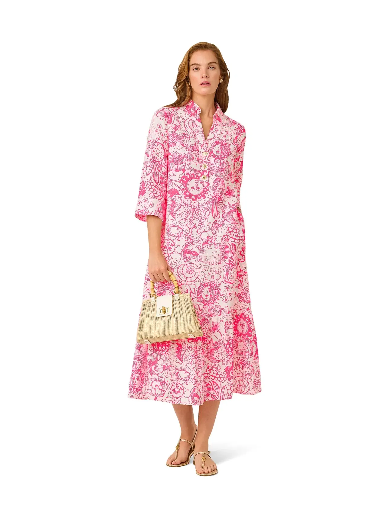 Платье Алора Lilly Pulitzer — изображение 1 из 5, розовый