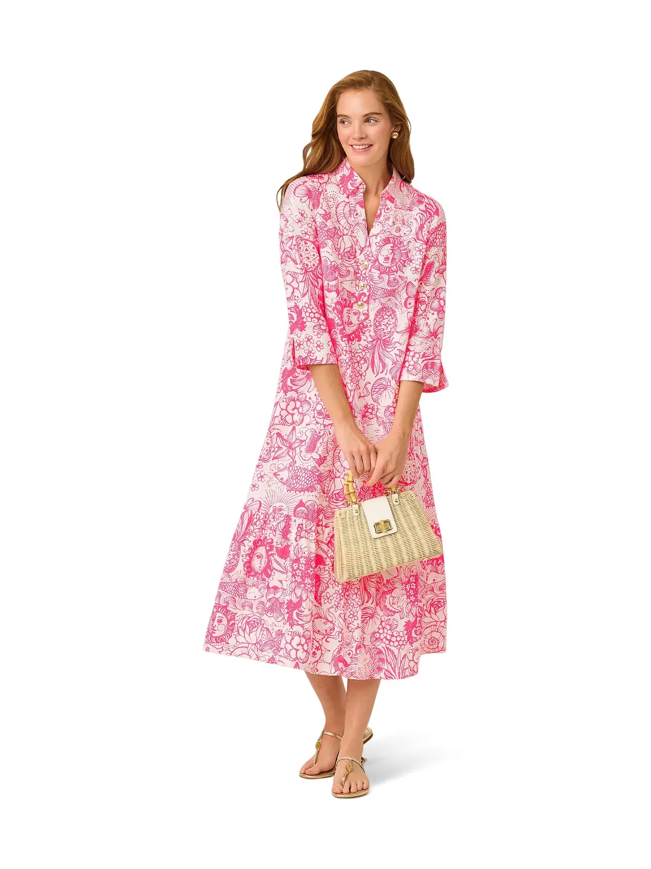 Платье Алора Lilly Pulitzer — изображение 2 из 5, розовый