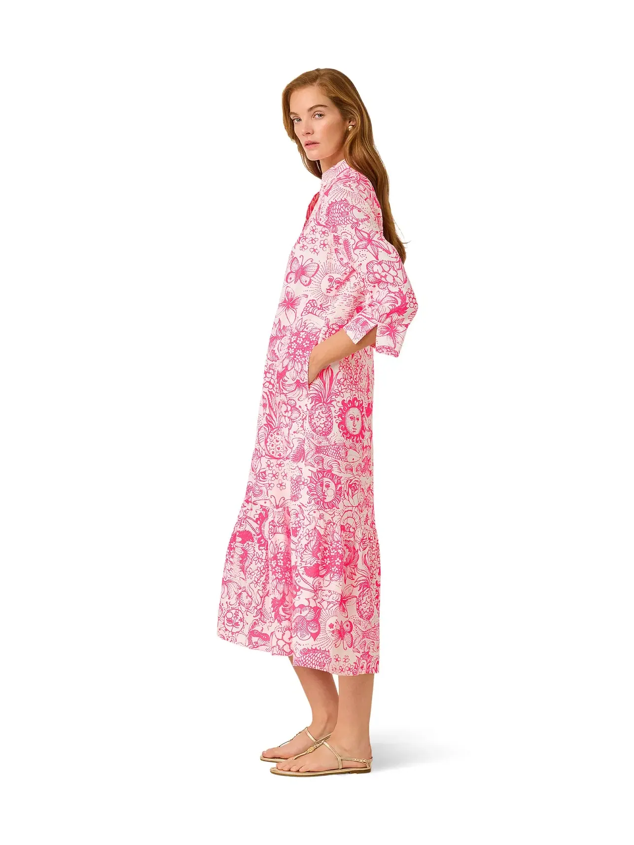 Платье Алора Lilly Pulitzer — изображение 3 из 5, розовый