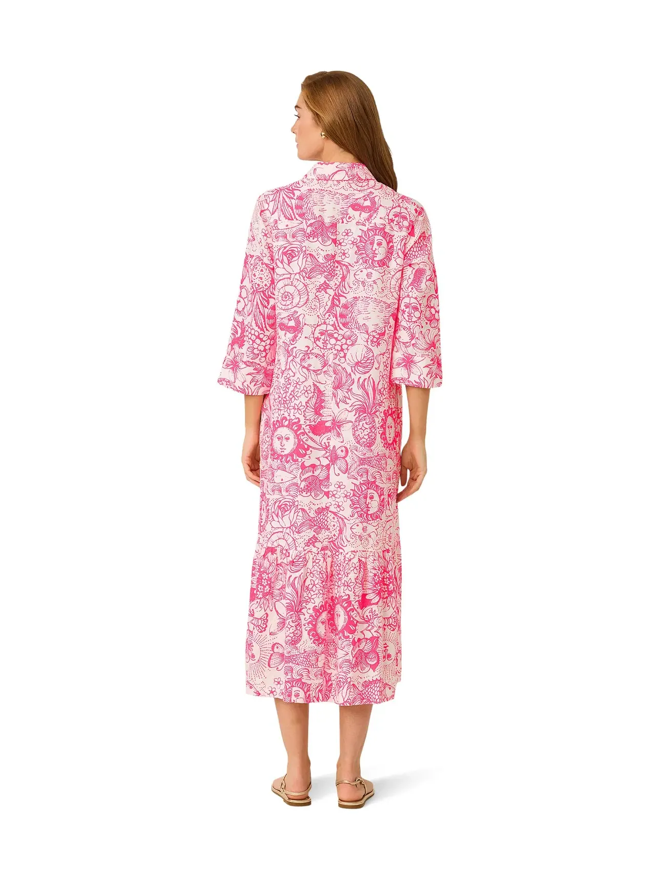 Платье Алора Lilly Pulitzer — изображение 4 из 5, розовый