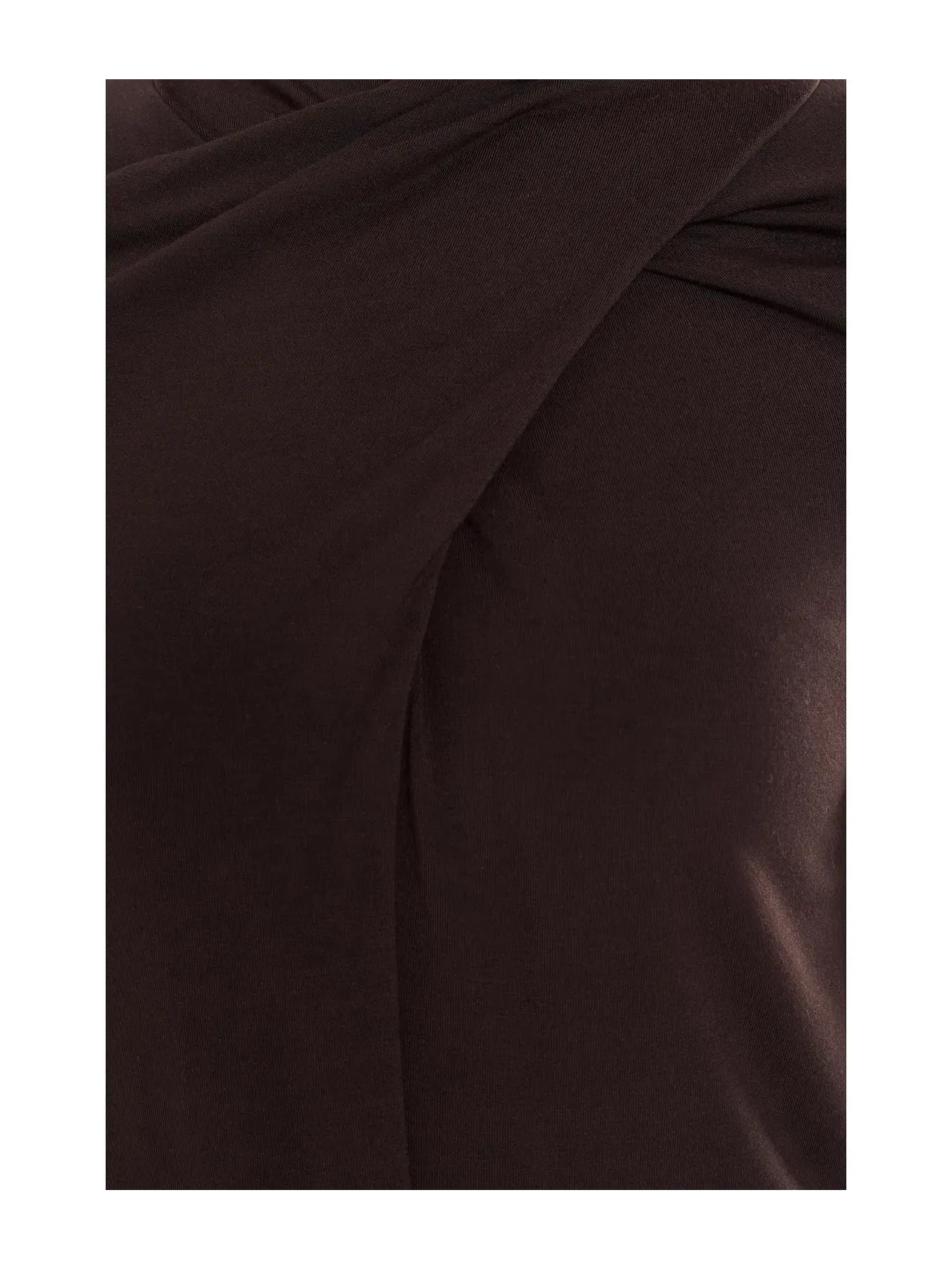 Трикотажный топ с запашным вырезом и длинным рукавом Long Sleeve Wrap Neck Knit Top Liverpool Los Angeles, ява