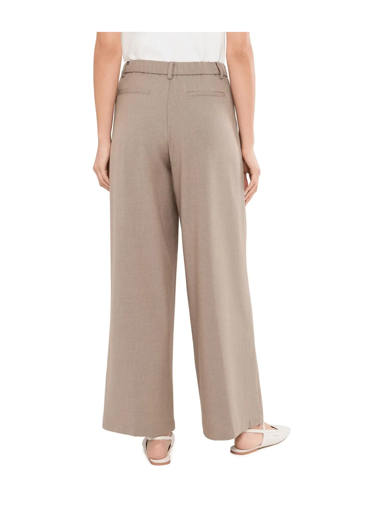 Брюки 30" High-Rise Wide Leg Trousers Liverpool Los Angeles — изображение 4 из 5, хаки