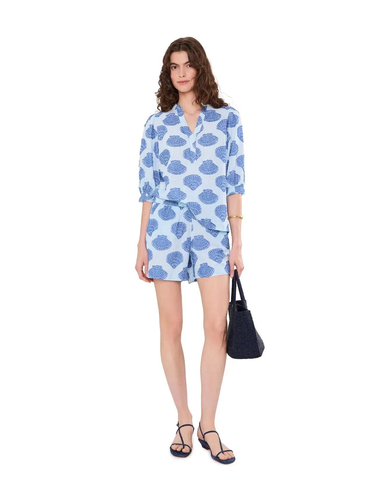 Шорты Kilah Stripe Jacquard Lilly Pulitzer — изображение 2 из 5, синий