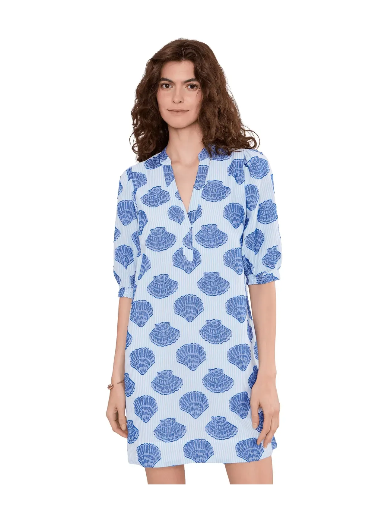 Платье Mialeigh с рукавами до локтя Lilly Pulitzer — изображение 1 из 5, синий