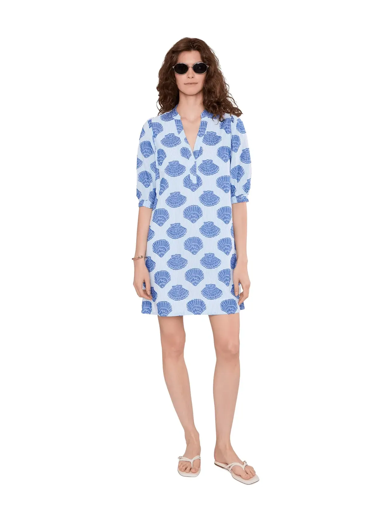 Платье Mialeigh с рукавами до локтя Lilly Pulitzer — изображение 2 из 5, синий