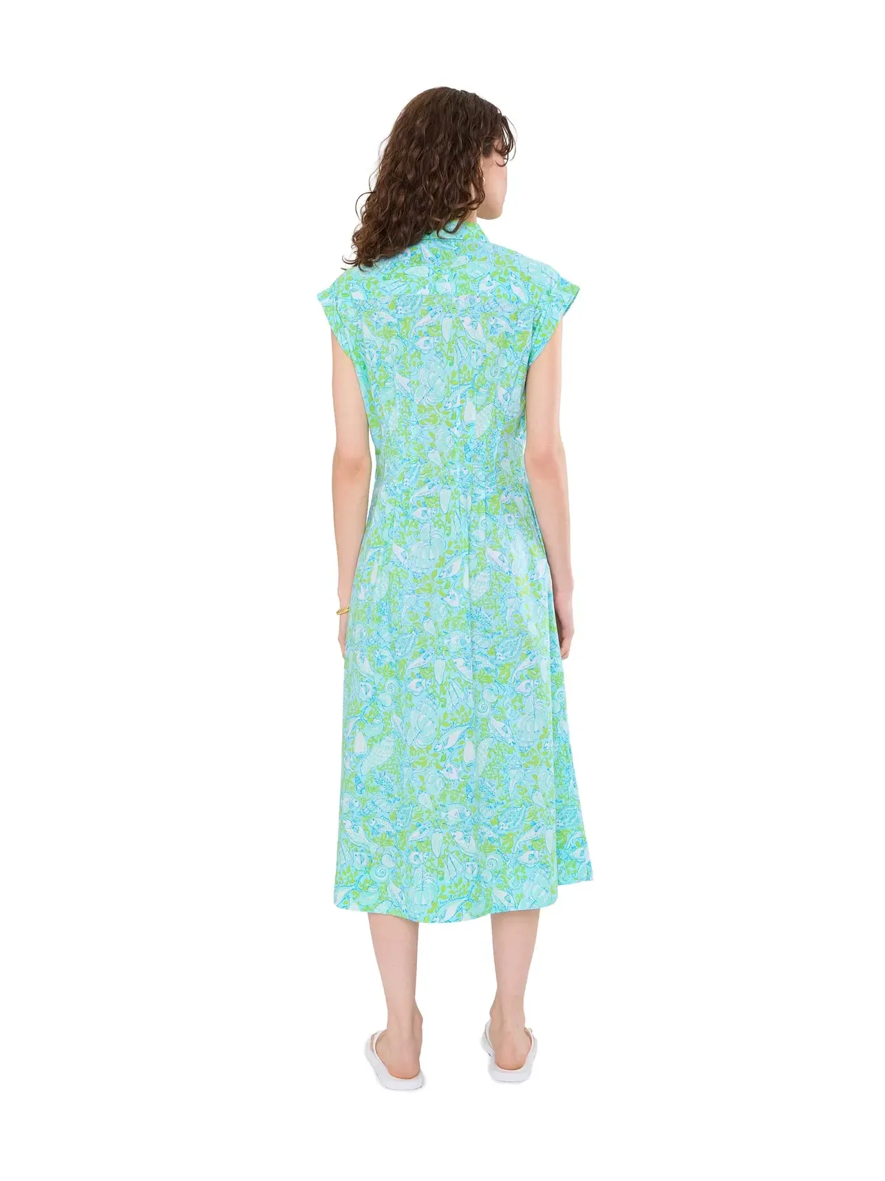 Платье-рубашка Tonya Midi Lilly Pulitzer — изображение 4 из 5, синий