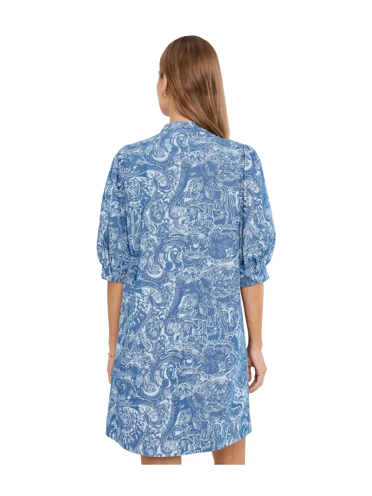 Платье Mialeigh с рукавом до локтя Lilly Pulitzer — изображение 4 из 5, индиго