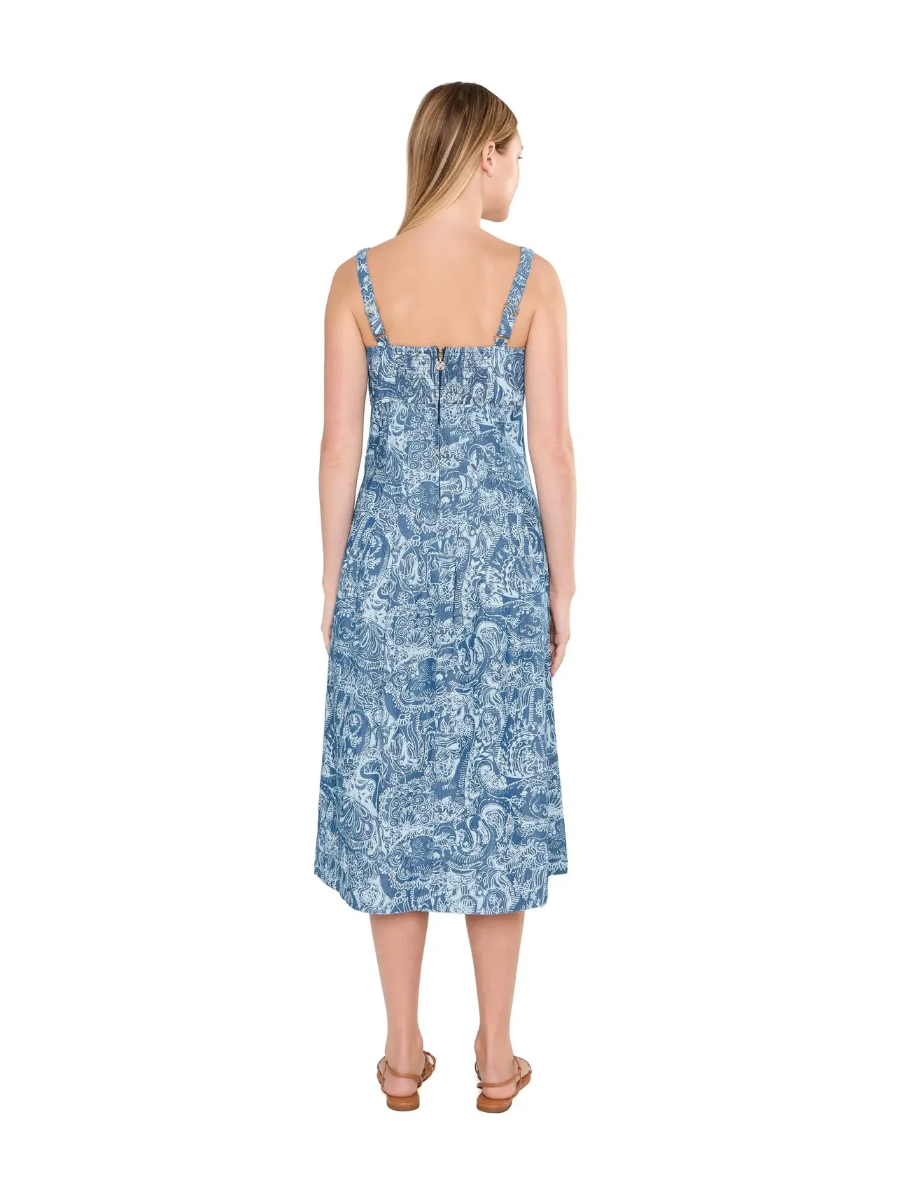 Платье миди Calloway Lilly Pulitzer — изображение 4 из 5, индиго