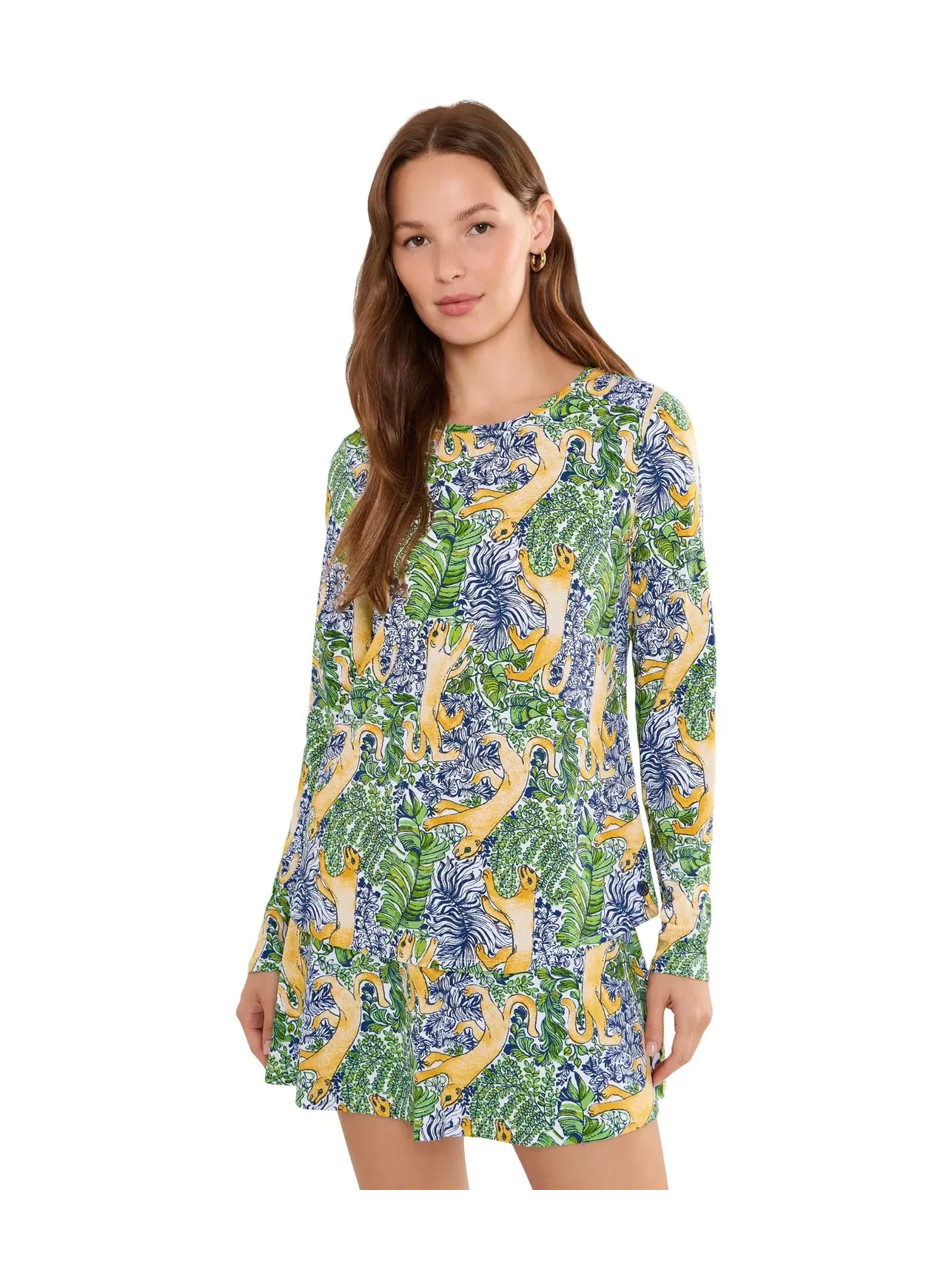 Футболка с длинным рукавом Westley для активного отдыха Lilly Pulitzer — изображение 1 из 5, мульти