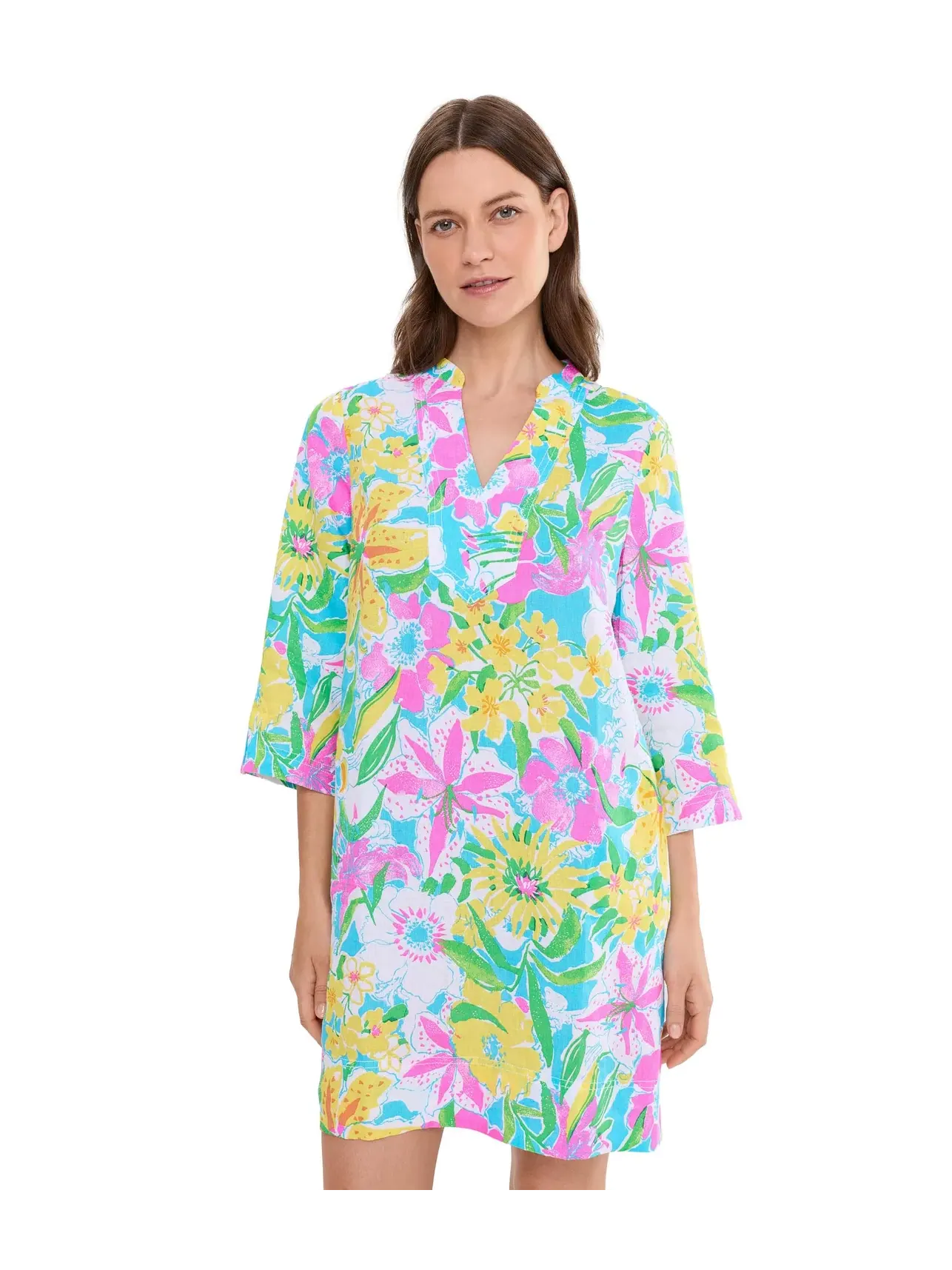 Платье-туника из льна Annadetta Lilly Pulitzer — изображение 1 из 5, мульти