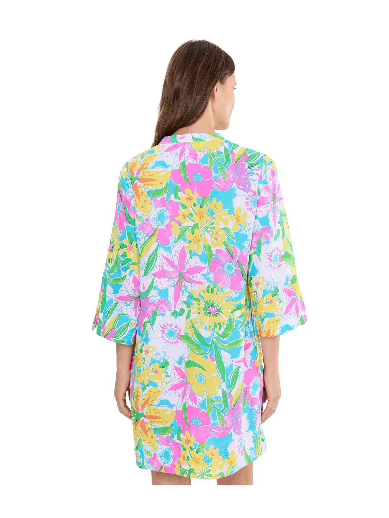 Платье-туника из льна Annadetta Lilly Pulitzer — изображение 4 из 5, мульти