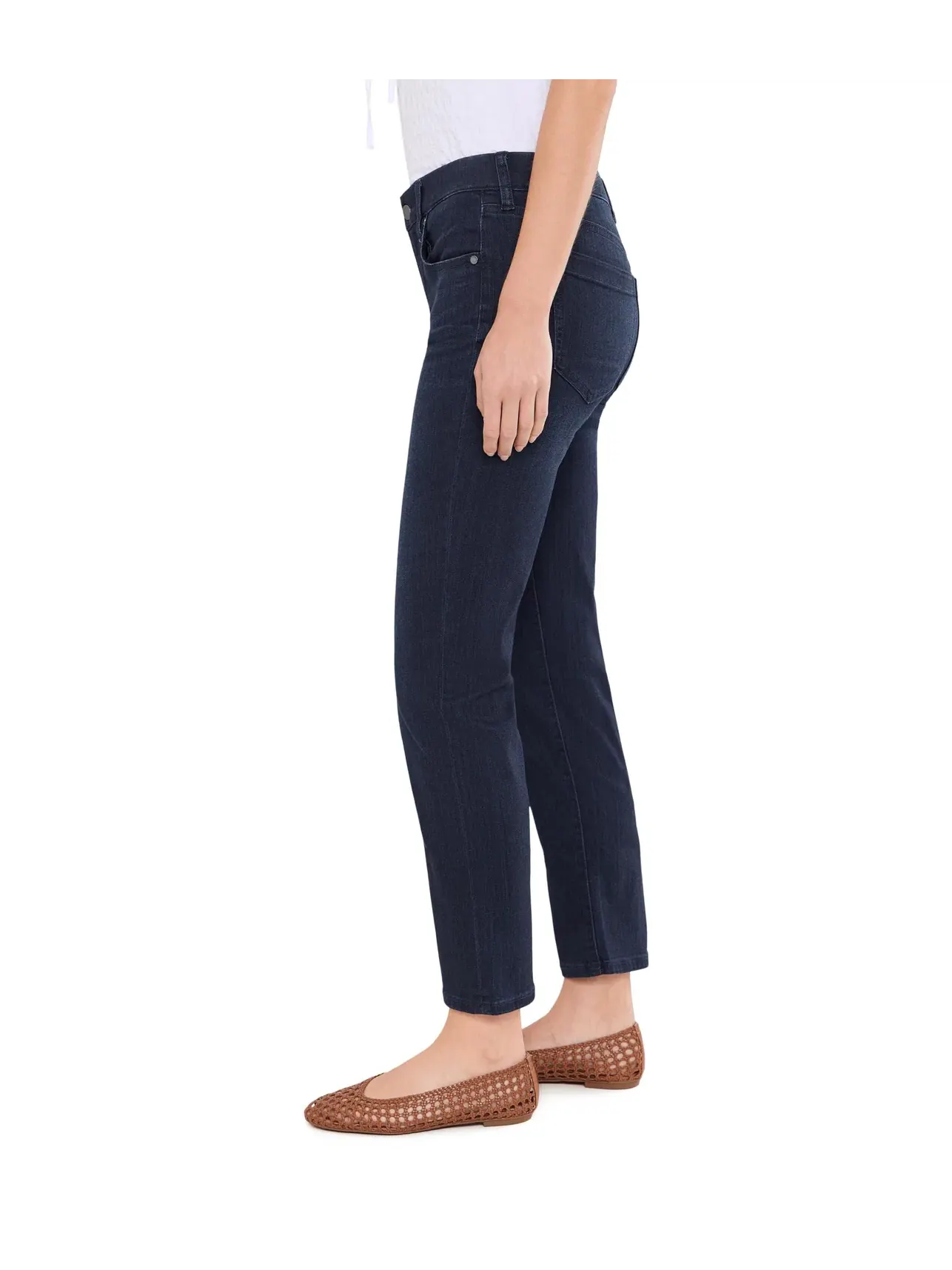 Джинсы Rowan Low Rise Comfort Waist Slim Jeans 28" Liverpool Los Angeles — изображение 3 из 5, синий