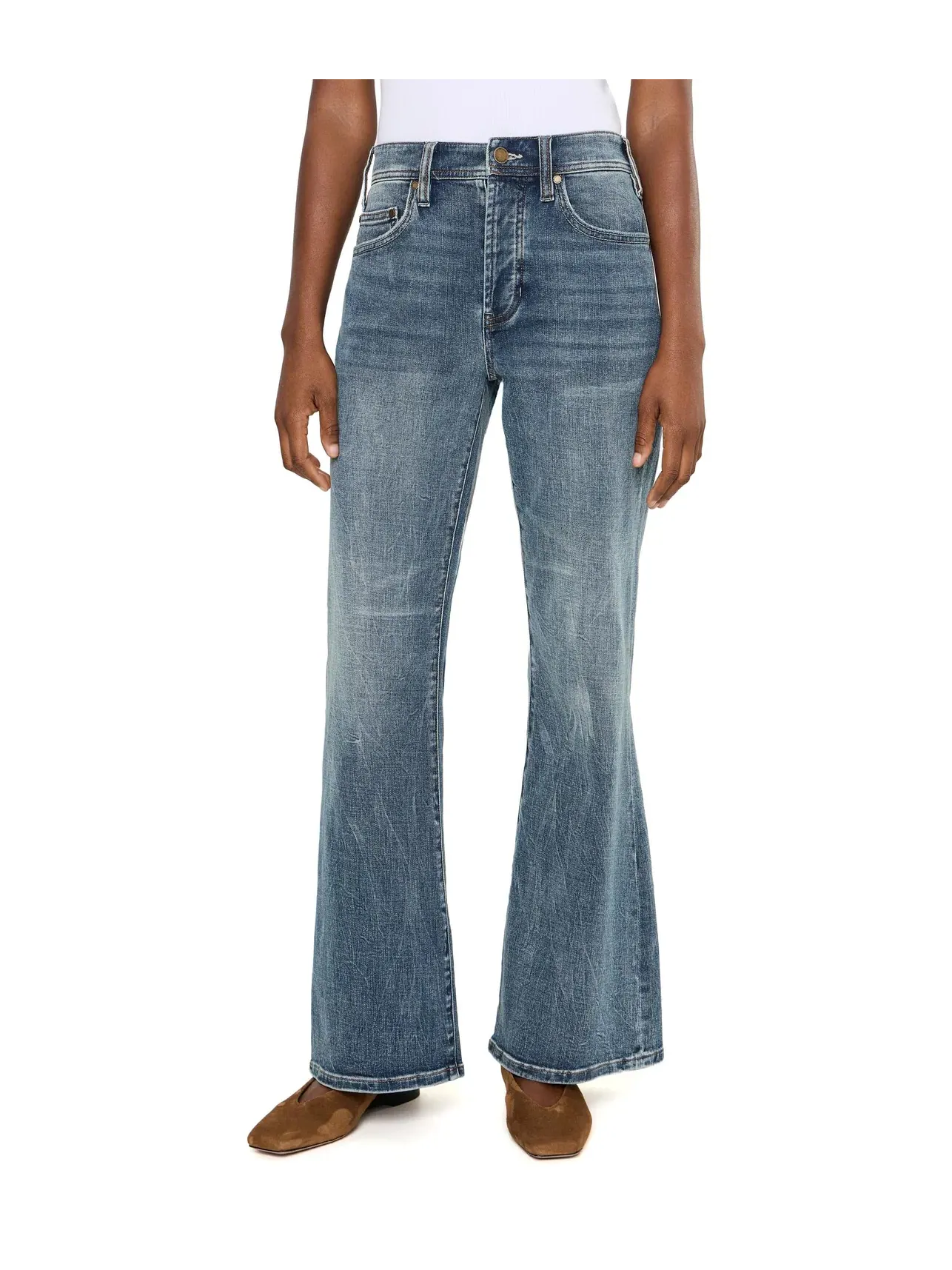 Джинсы Dakota Mid-Rise Loose Flare Liverpool Los Angeles — изображение 1 из 5, розовый