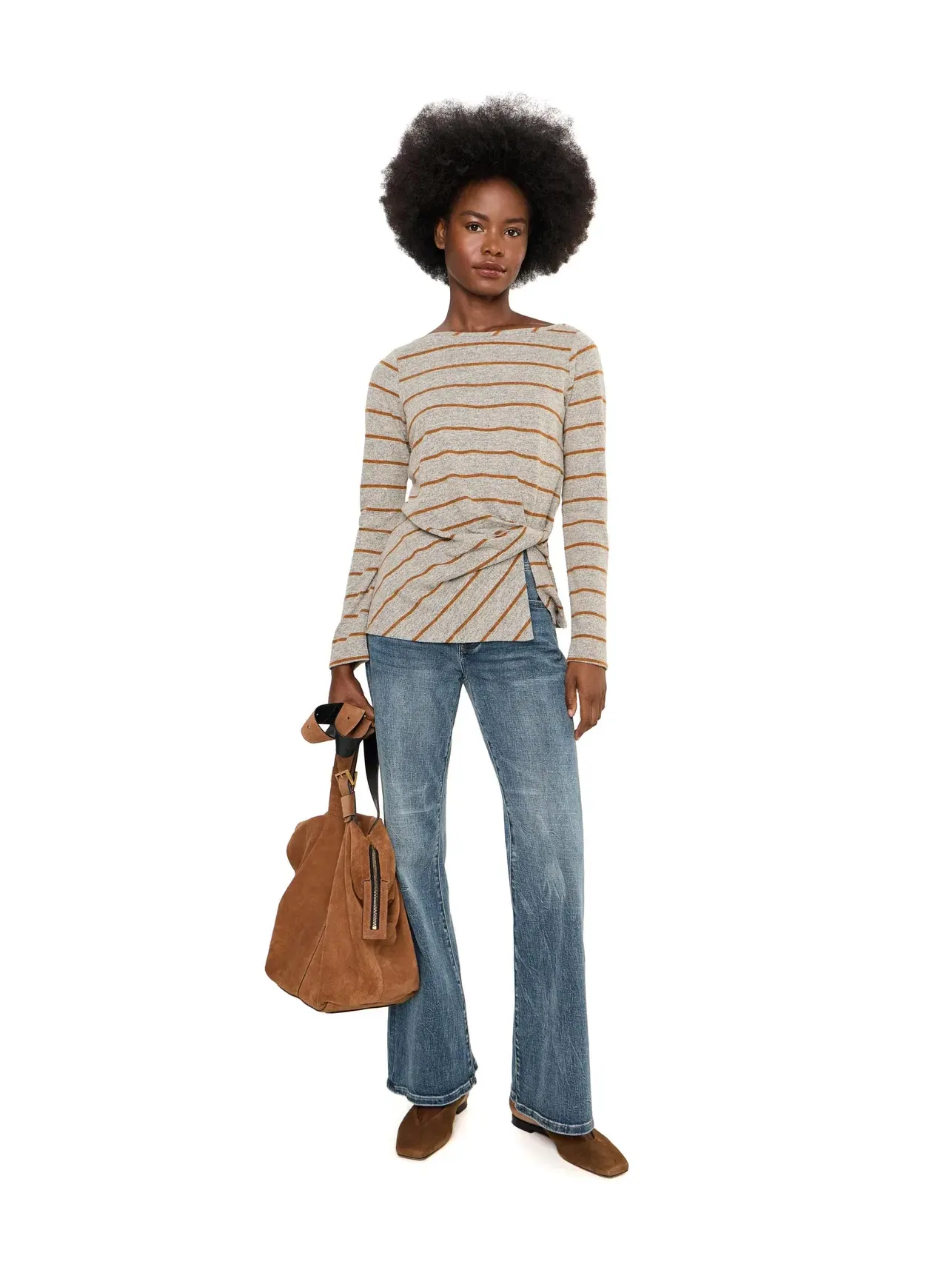 Джинсы Dakota Mid-Rise Loose Flare Liverpool Los Angeles — изображение 2 из 5, розовый
