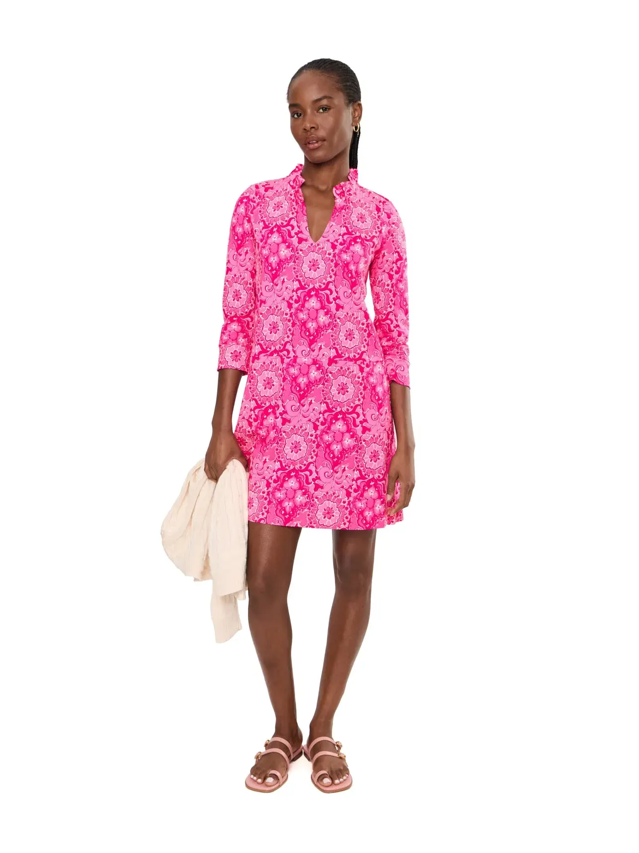 Платье Аннели Lilly Pulitzer — изображение 2 из 5, розовый