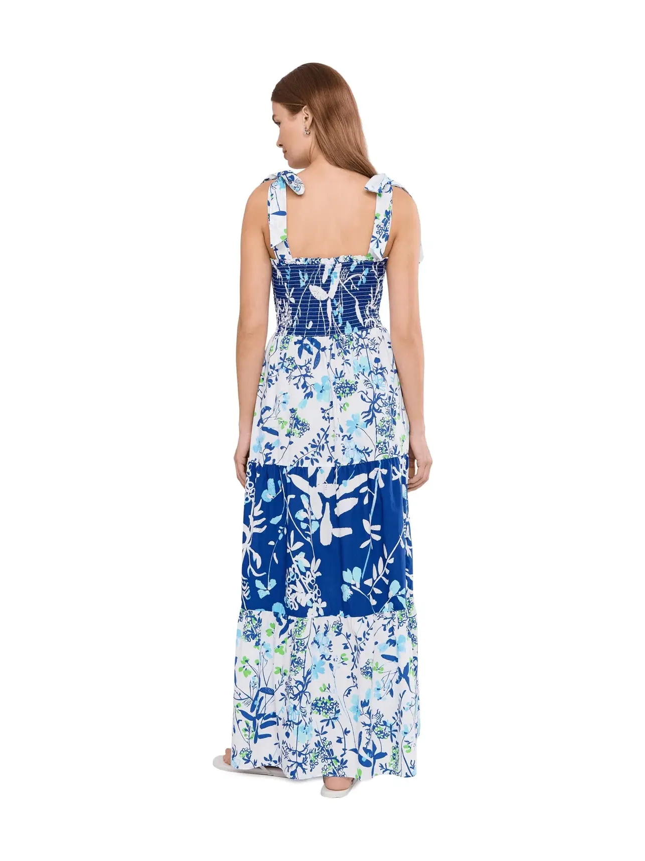 Платье-макси Athyn с присборенной юбкой Lilly Pulitzer — изображение 4 из 5, белый