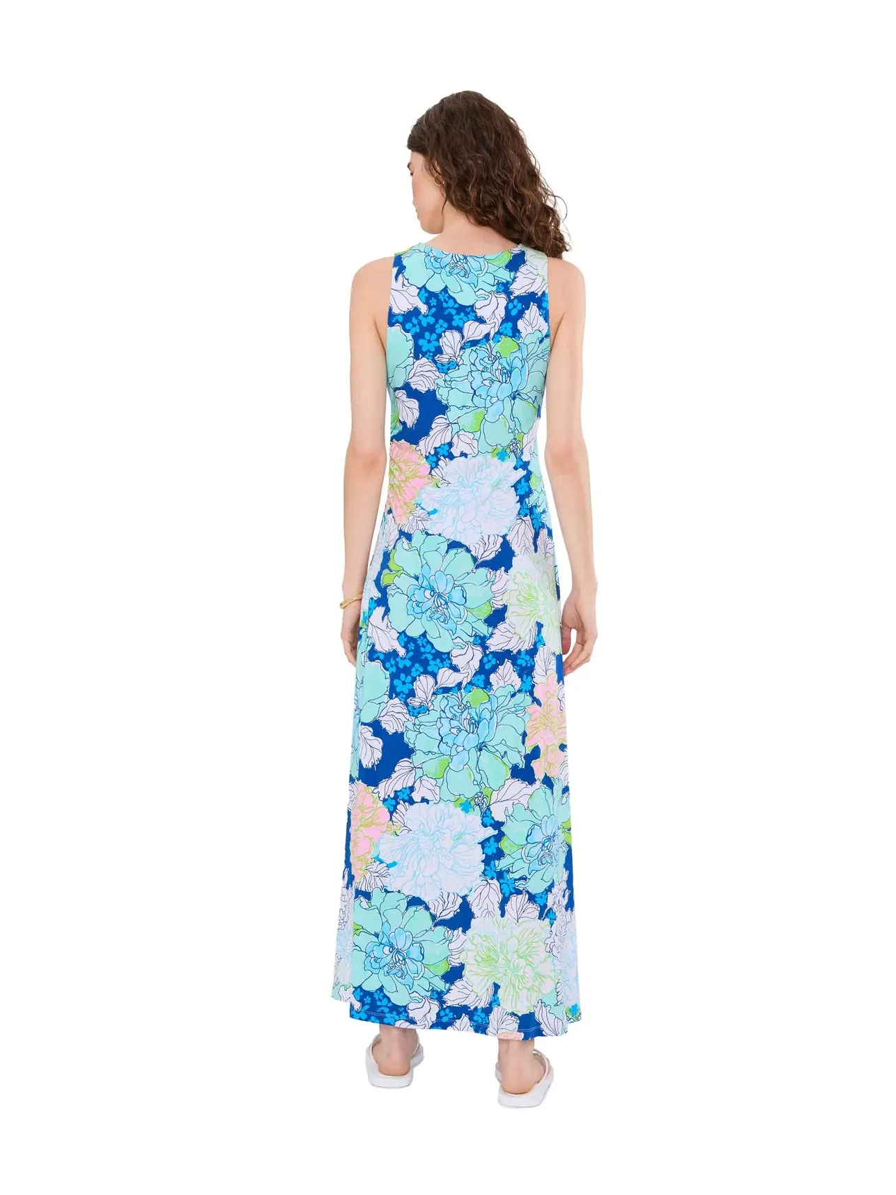 Платье макси Carolita Lilly Pulitzer — изображение 4 из 5, темно-синий