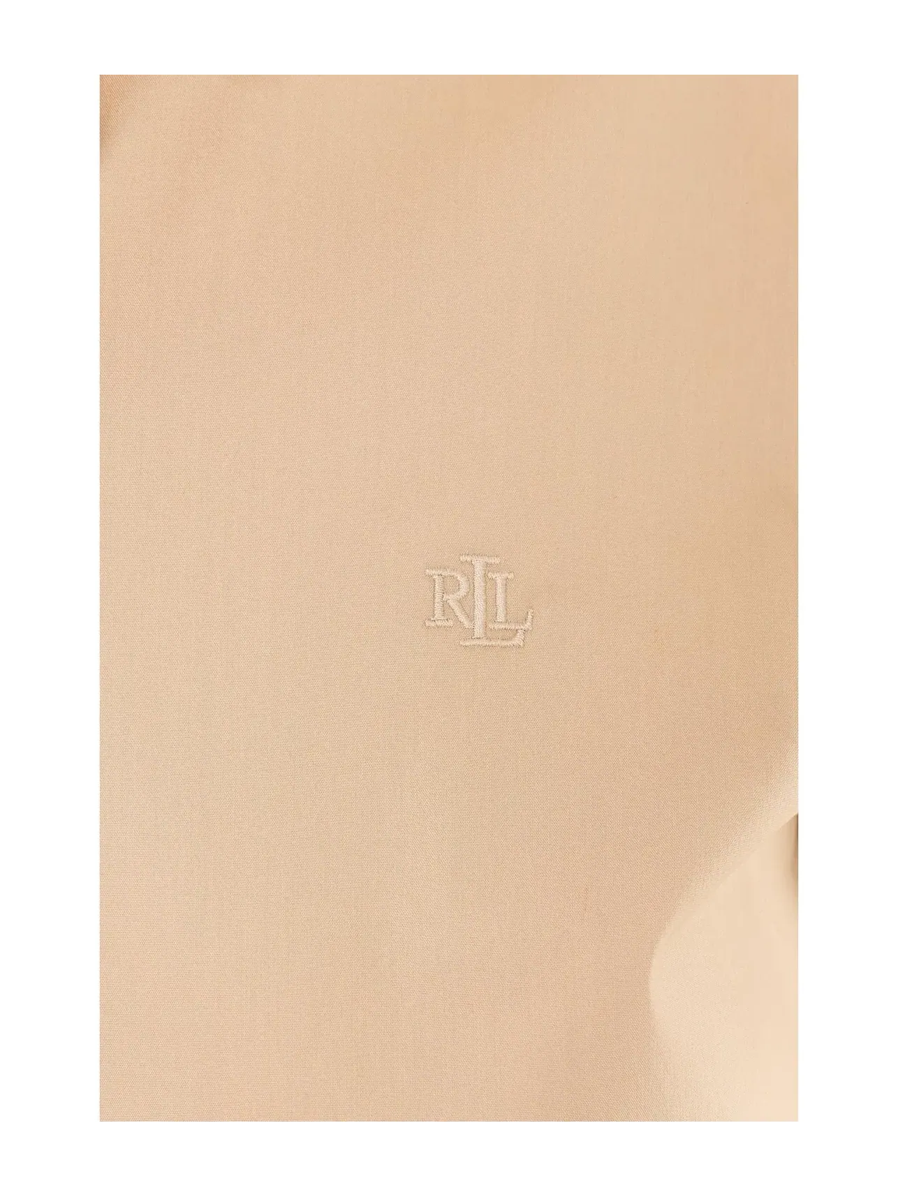 Классическая рубашка из эластичной хлопковой смеси Lauren Ralph Lauren — изображение 5 из 5, бежевый