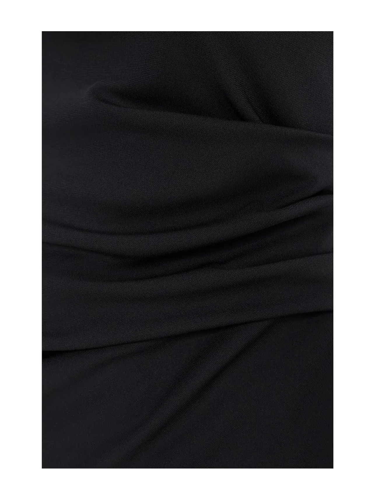 Топ асимметричный с длинным рукавом Jersey Asymmetrical Long Sleeve Top Lauren Ralph Lauren — изображение 5 из 5, черный