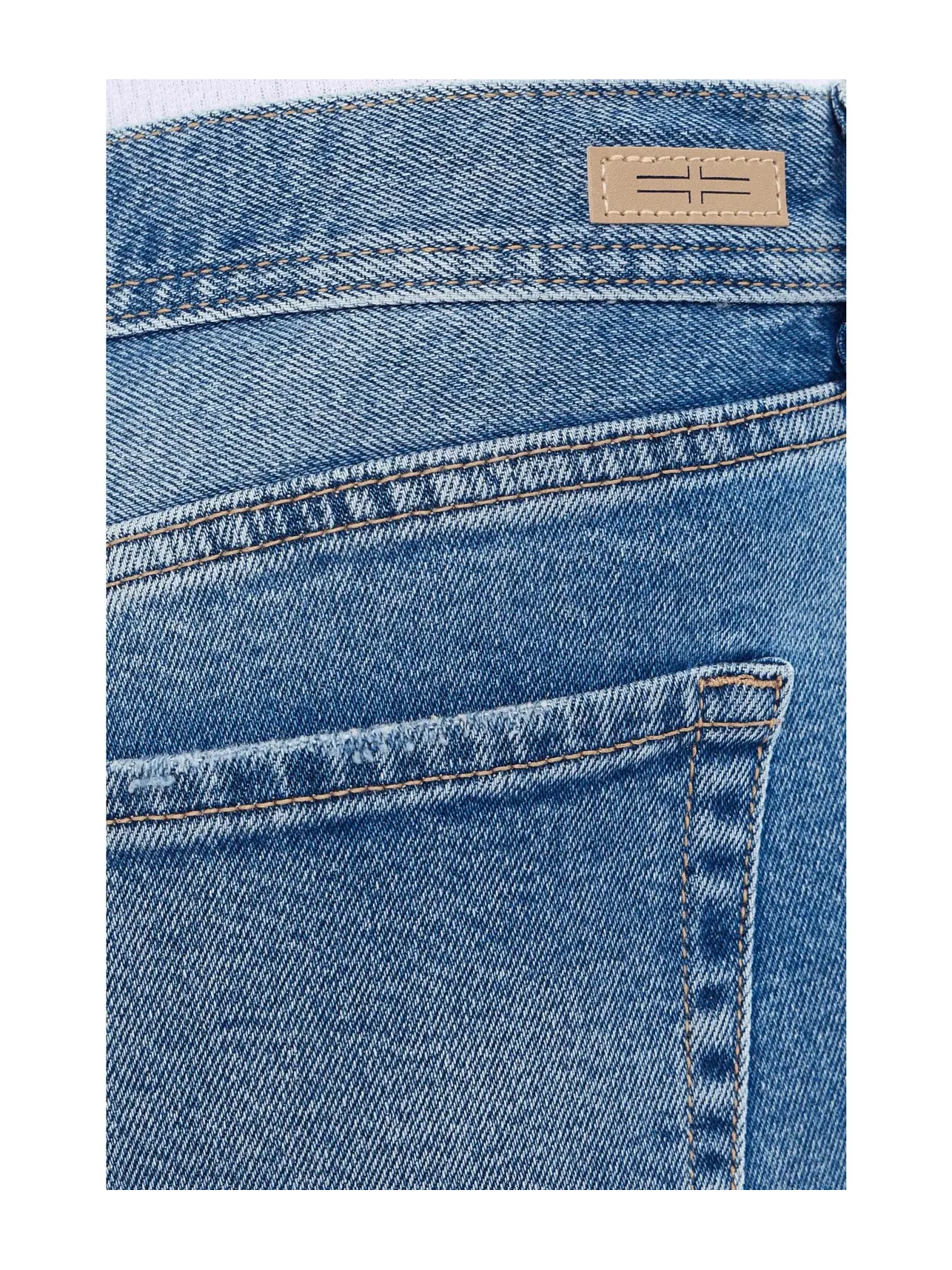 Джинсы 27" Sloane Slouchy Mid-Rise Girlfriend Cuffed Jeans with Removed Patch Liverpool Los Angeles — изображение 5 из 5