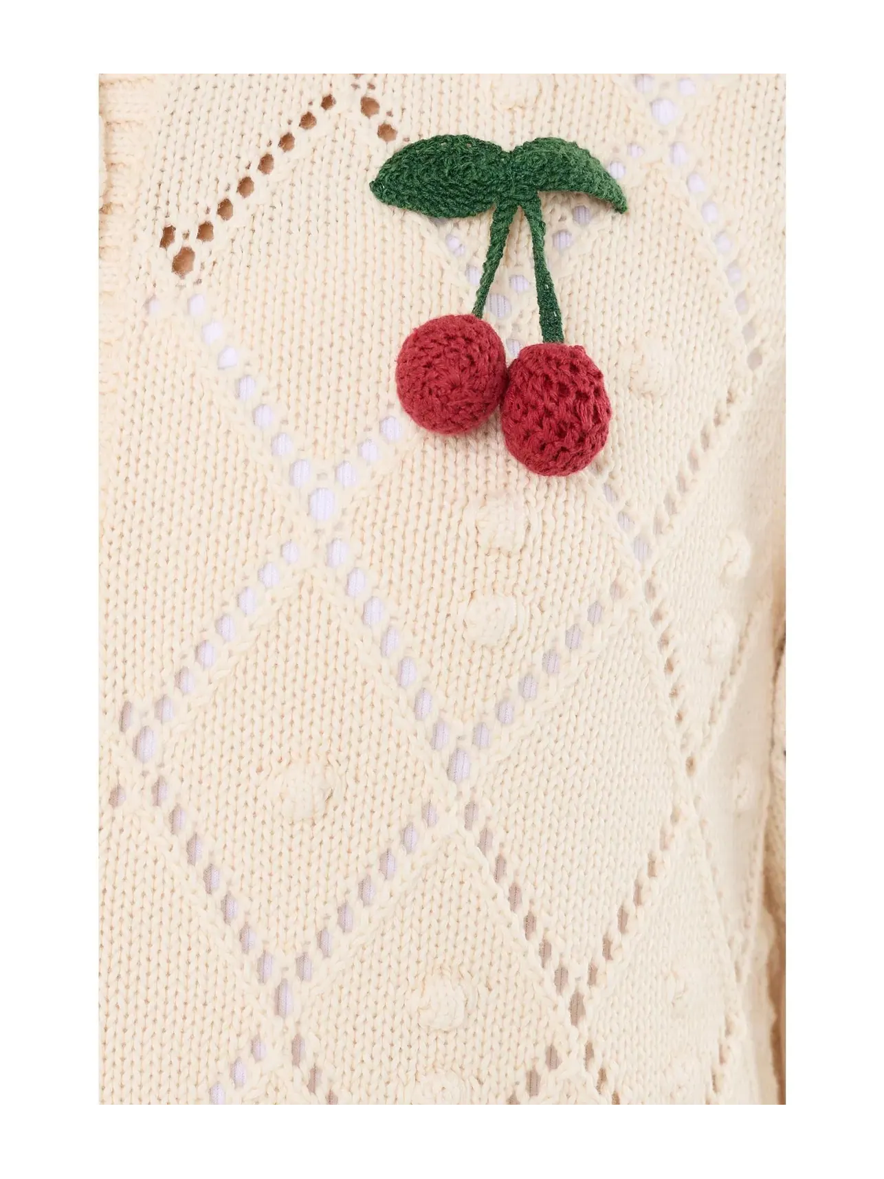 Кардиган с коротким рукавом Kate Cotton Bauble Solid Madewell — изображение 5 из 5, холст