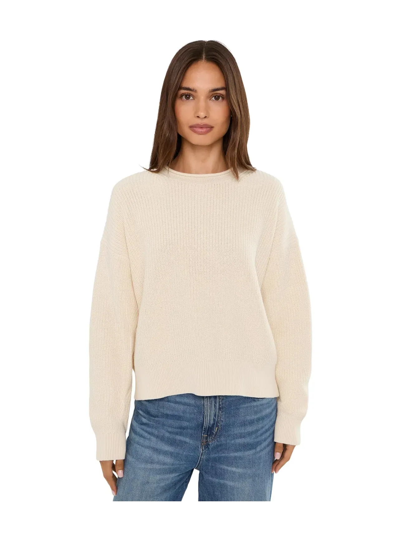 Хлопковый пуловер Arden с высоким воротником 2/32 Madewell — изображение 1 из 5, холст