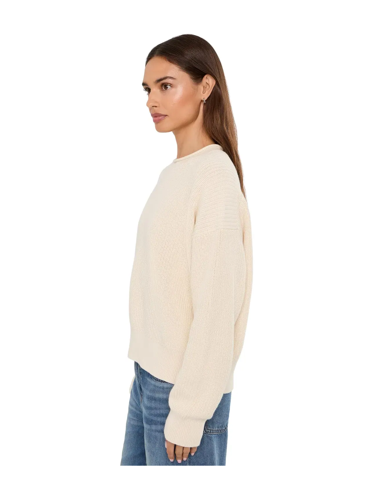 Хлопковый пуловер Arden с высоким воротником 2/32 Madewell — изображение 3 из 5, холст